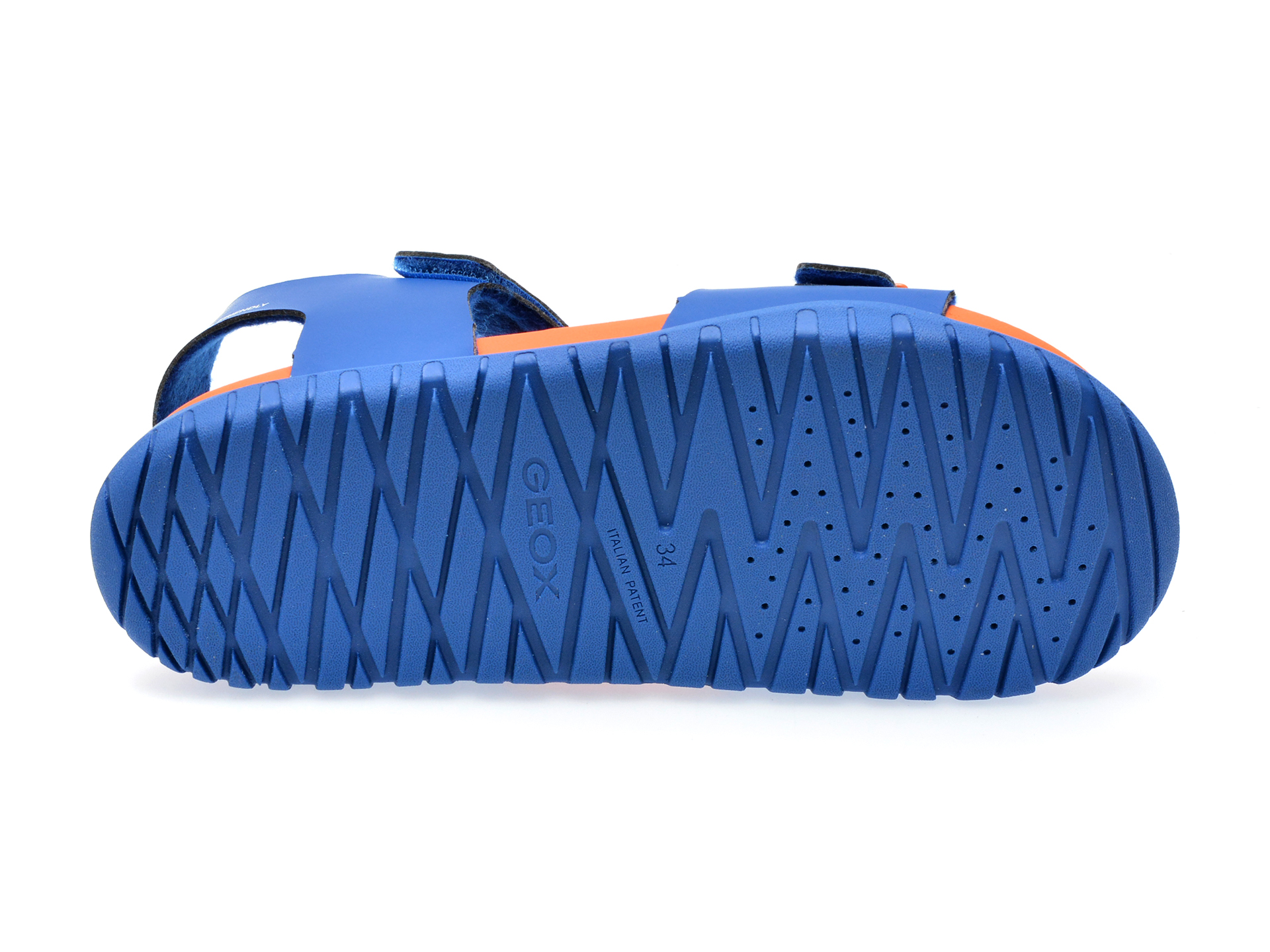 Sandale GEOX albastre, J35HMA, din piele ecologica