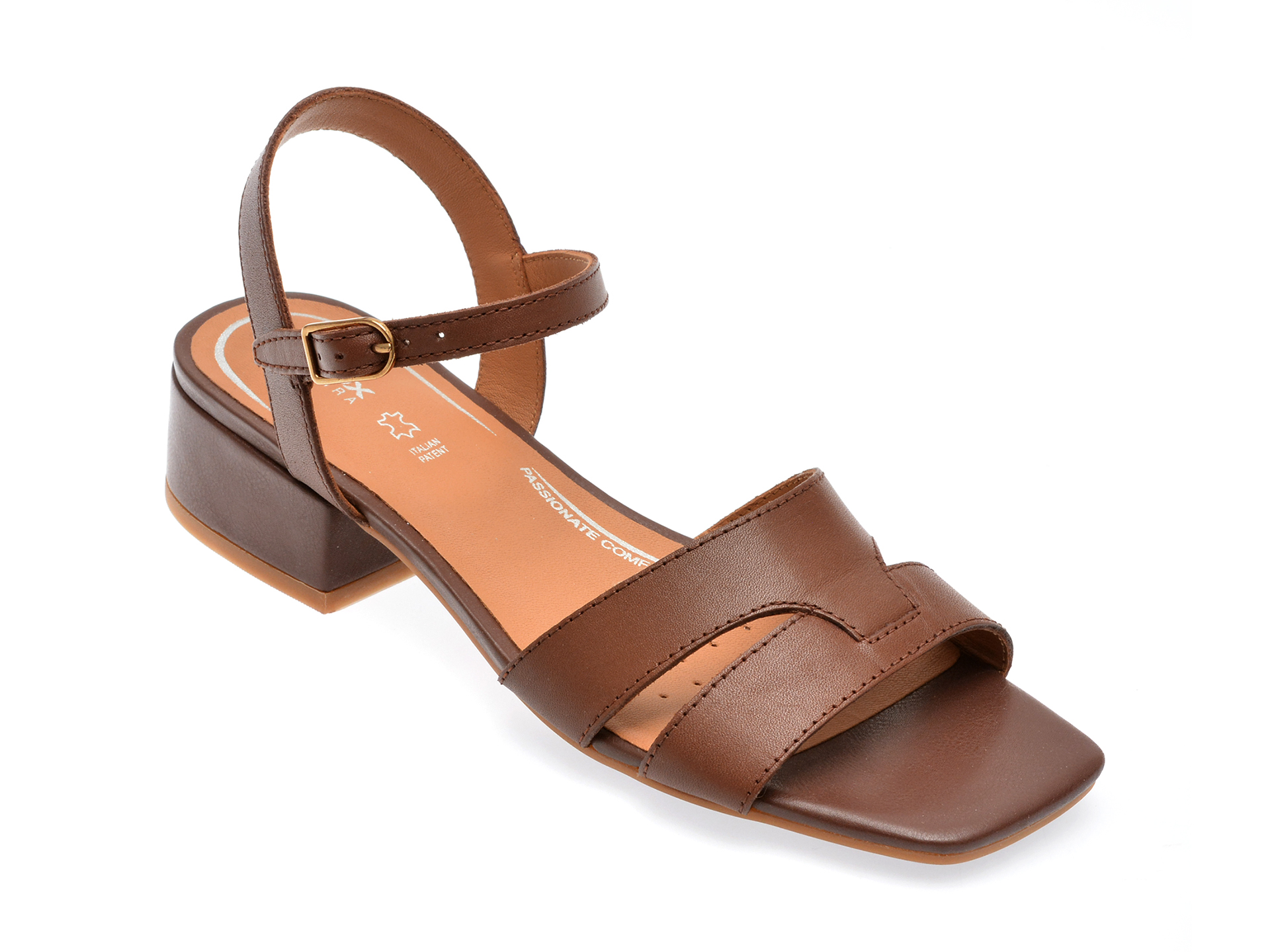 Sandale GEOX maro, D35RYA, din piele naturala /femei/sandale