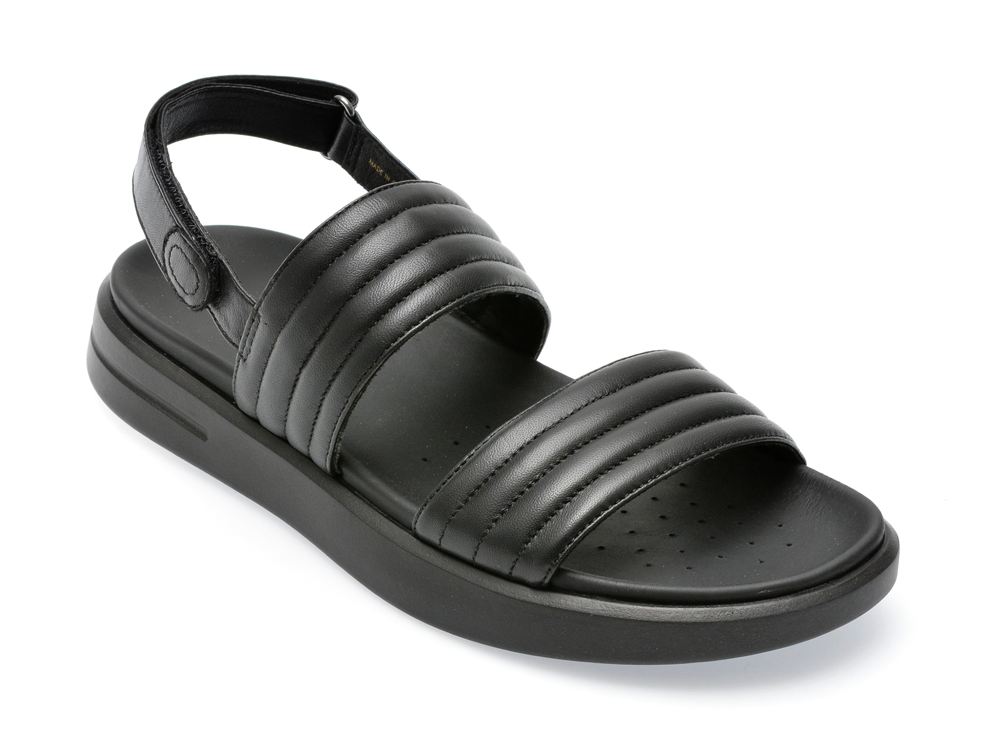 Sandale GEOX negre, D35PAA, din piele naturala /femei/sandale imagine super redus 2022