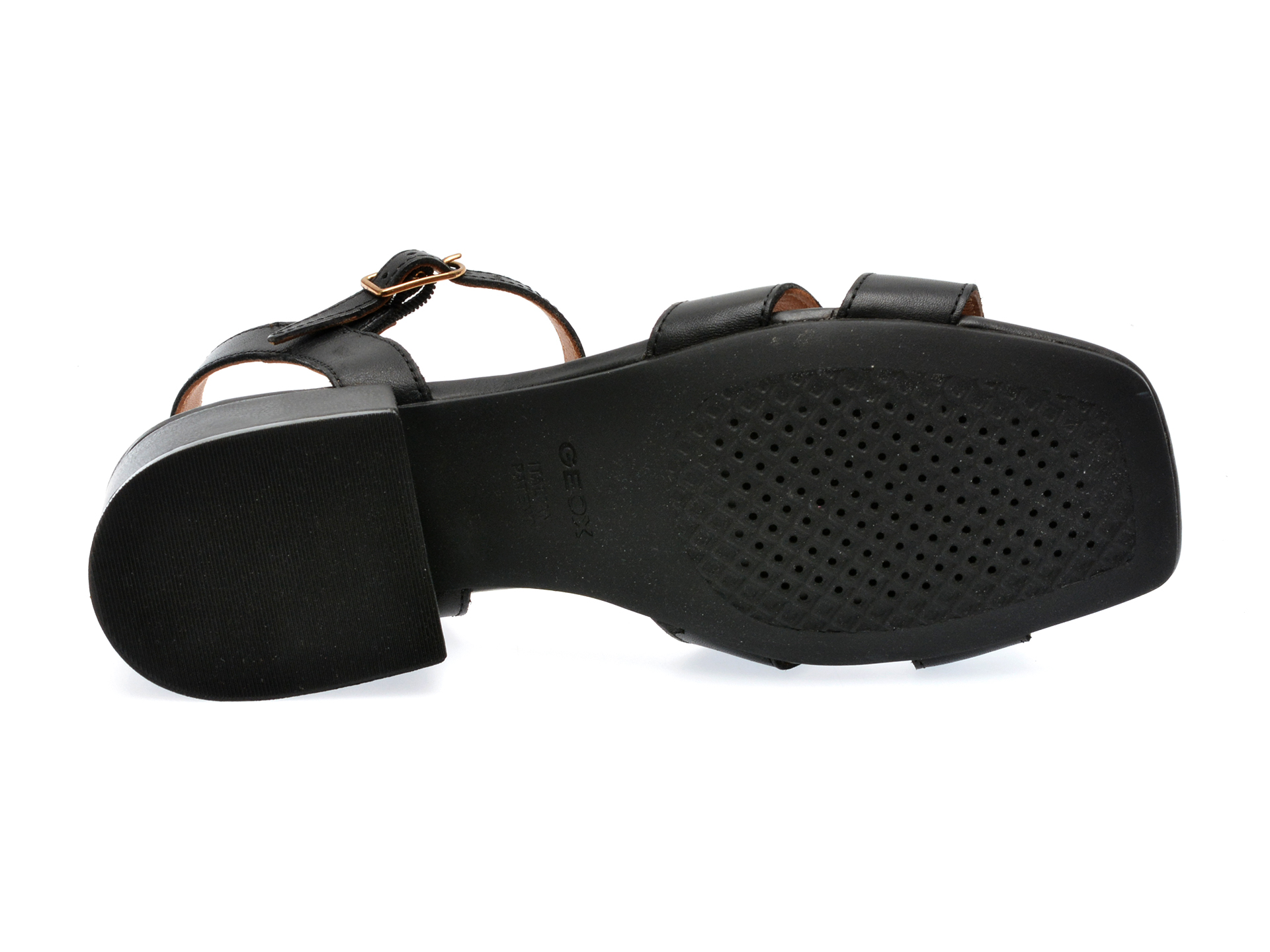 Sandale GEOX negre, D35RYA, din piele naturala