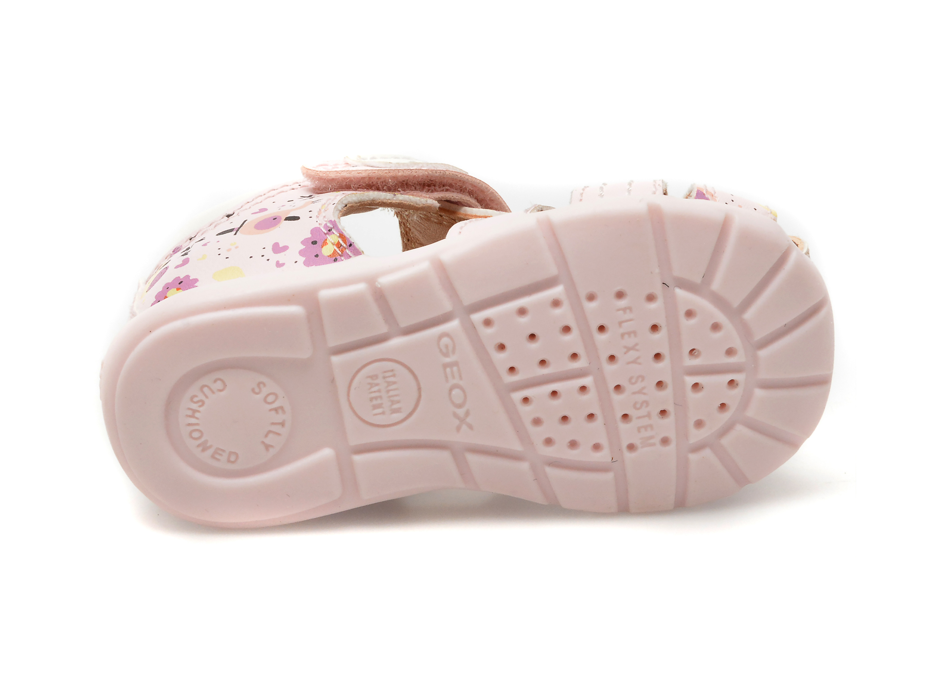 Sandale GEOX roz, B151QD, din piele ecologica