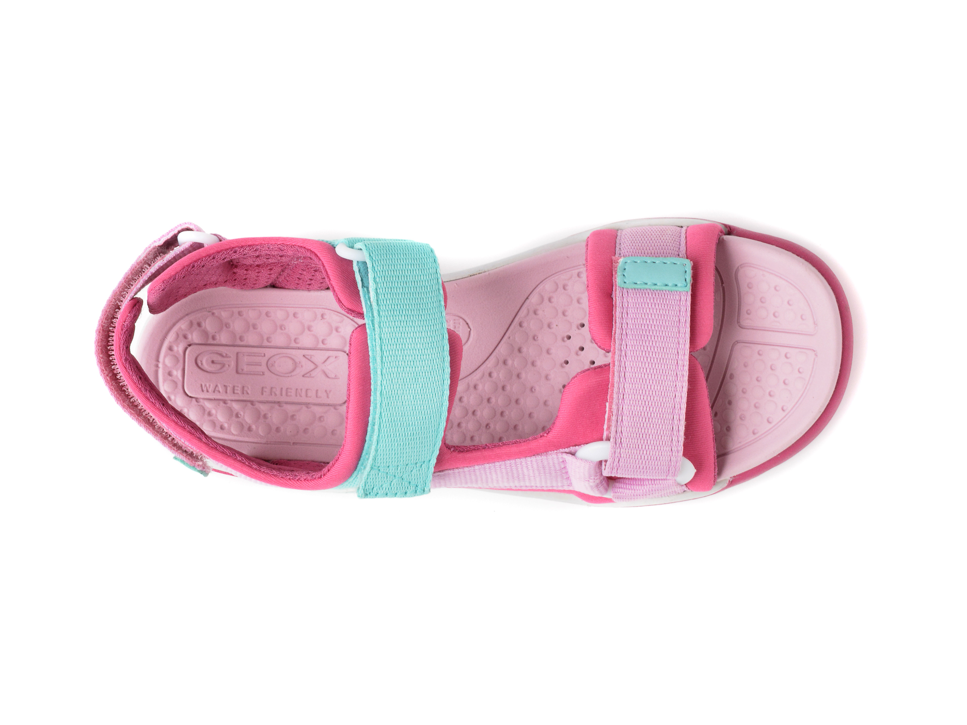 Sandale GEOX roz, J150WA, din material textil - 6