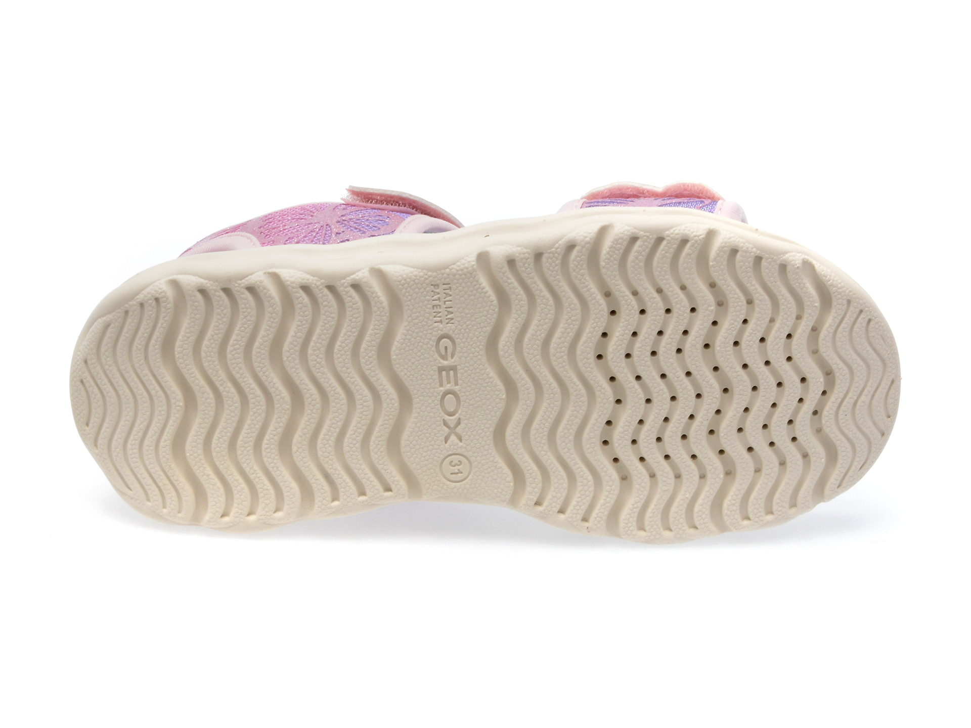 Sandale GEOX roz, J35FXA, din piele ecologica