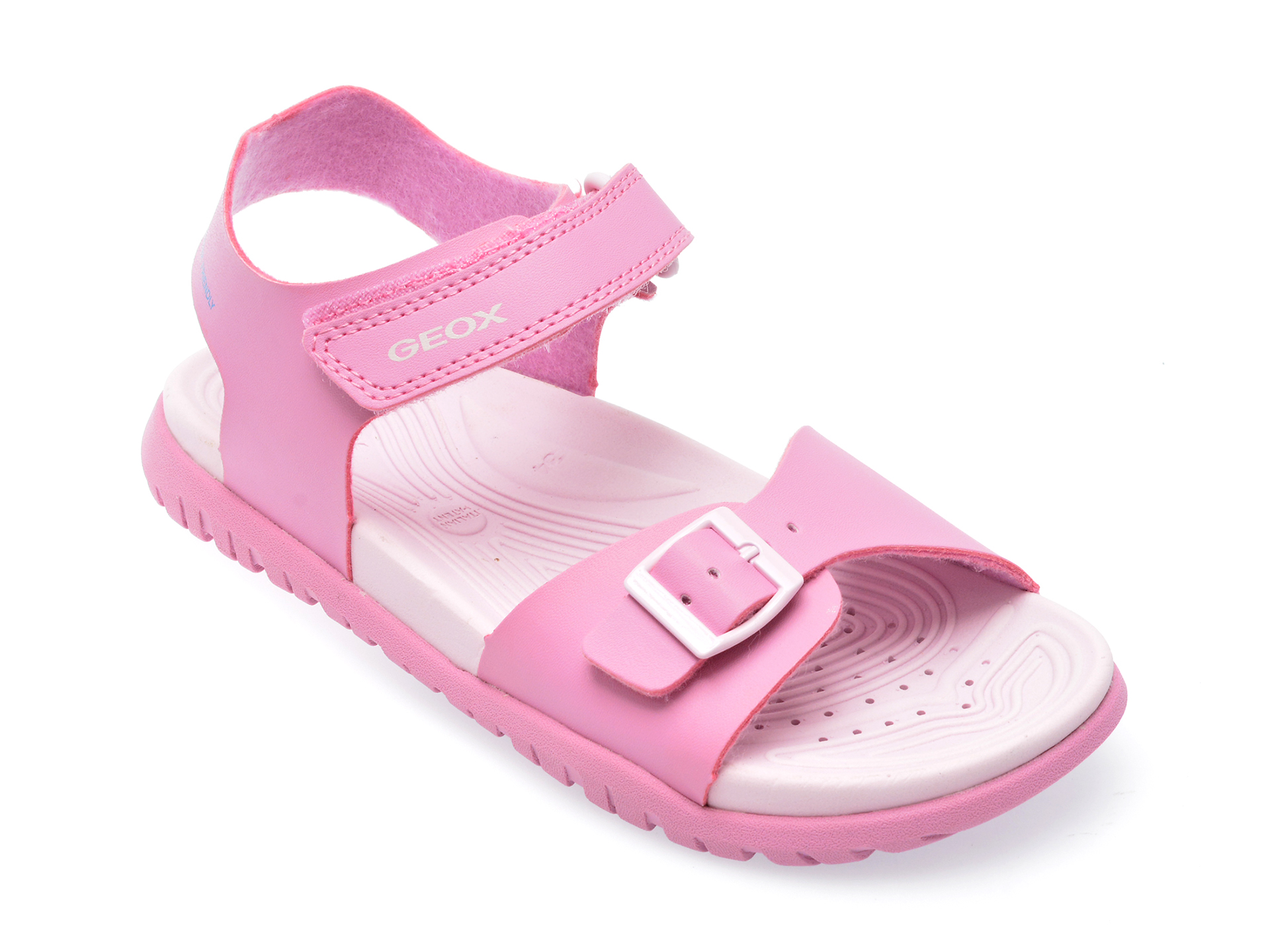 Sandale GEOX roz, J35HQA, din piele ecologica /copii/incaltaminte