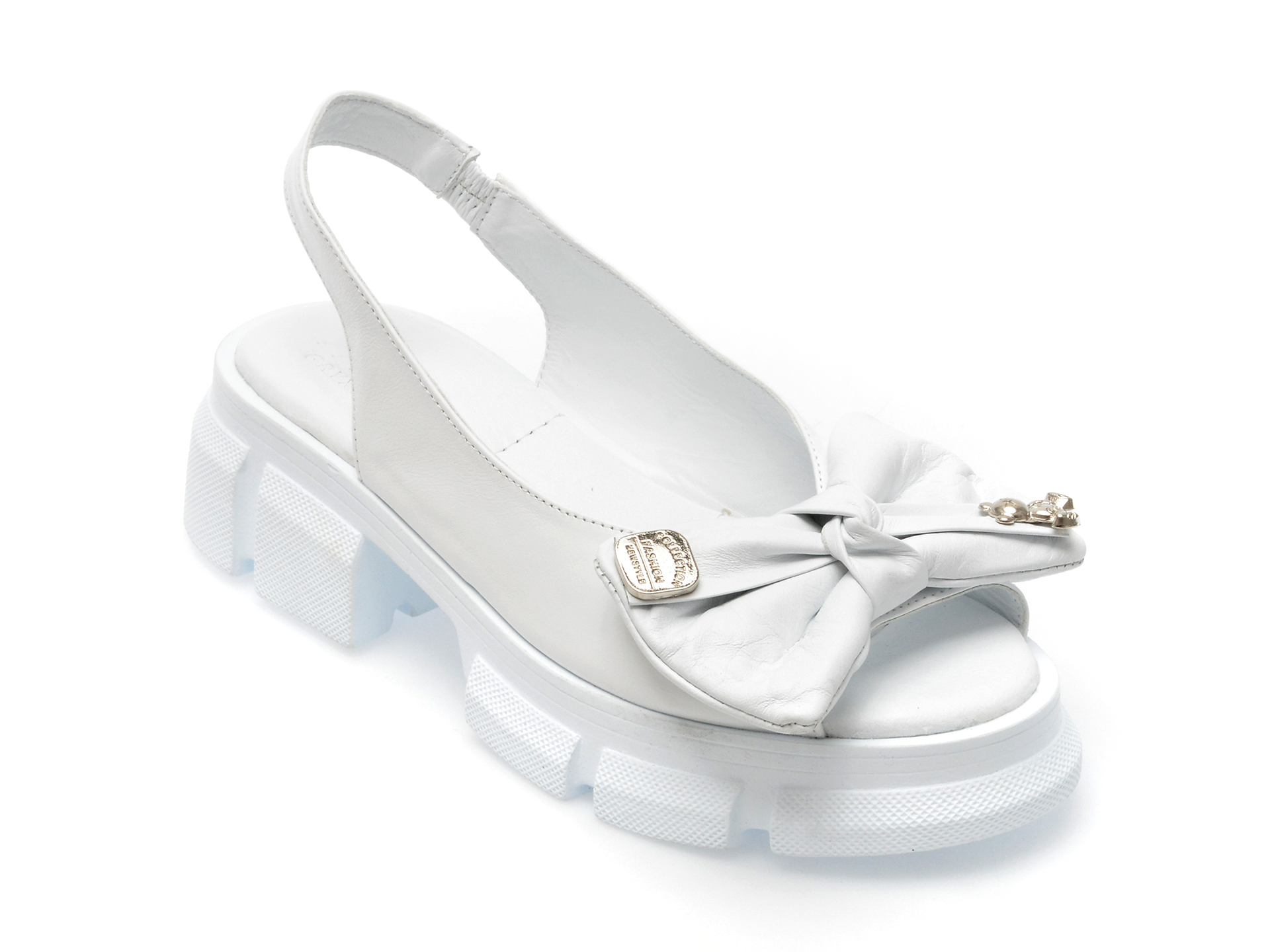 Sandale GRYXX albe, 088N47, din piele naturala /femei/sandale