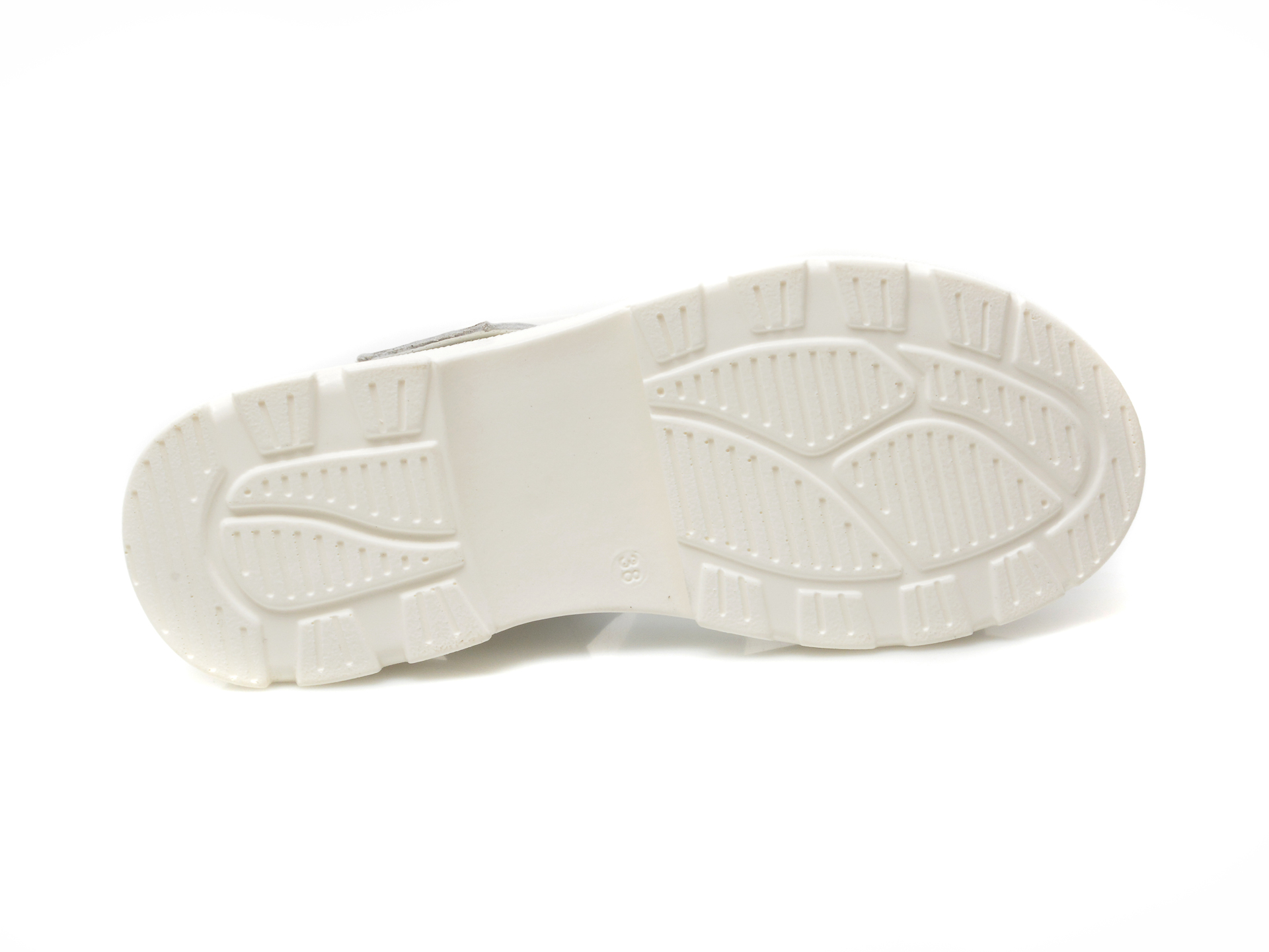 Sandale GRYXX albe, 130004, din piele naturala