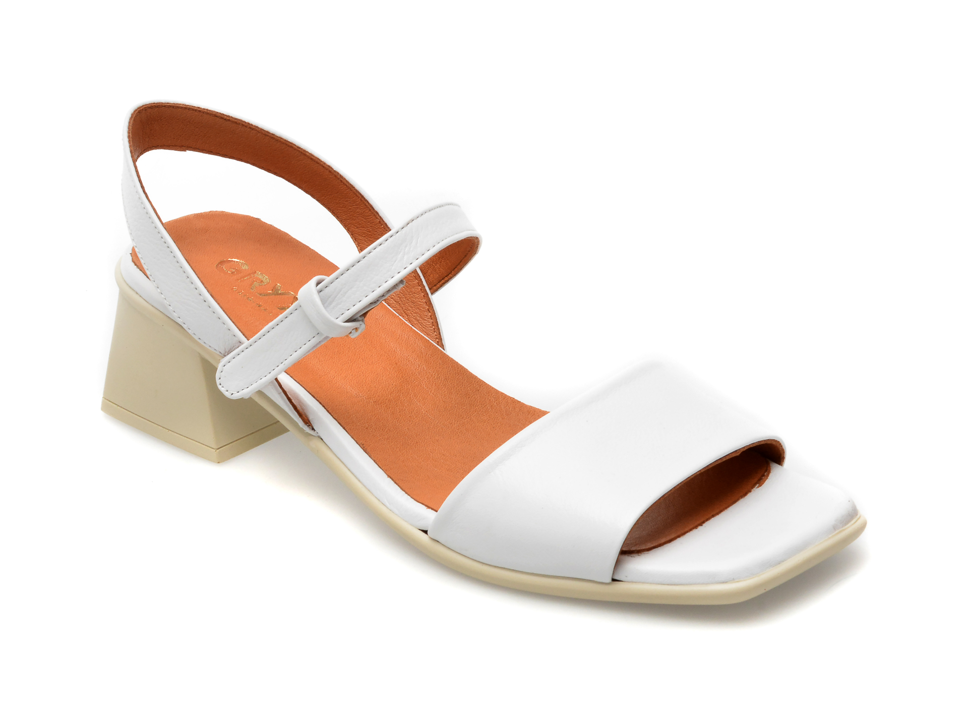 Sandale GRYXX albe, 2230, din piele naturala /femei/sandale