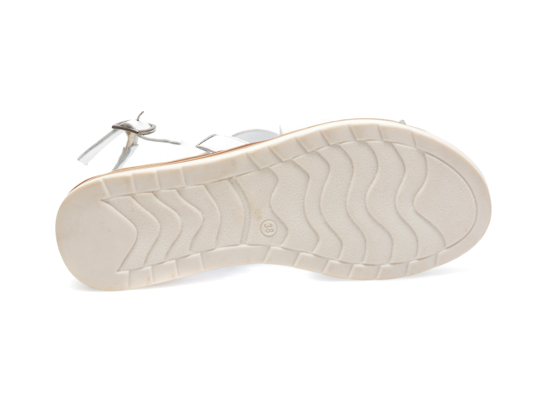 Sandale GRYXX albe, 3615, din piele naturala