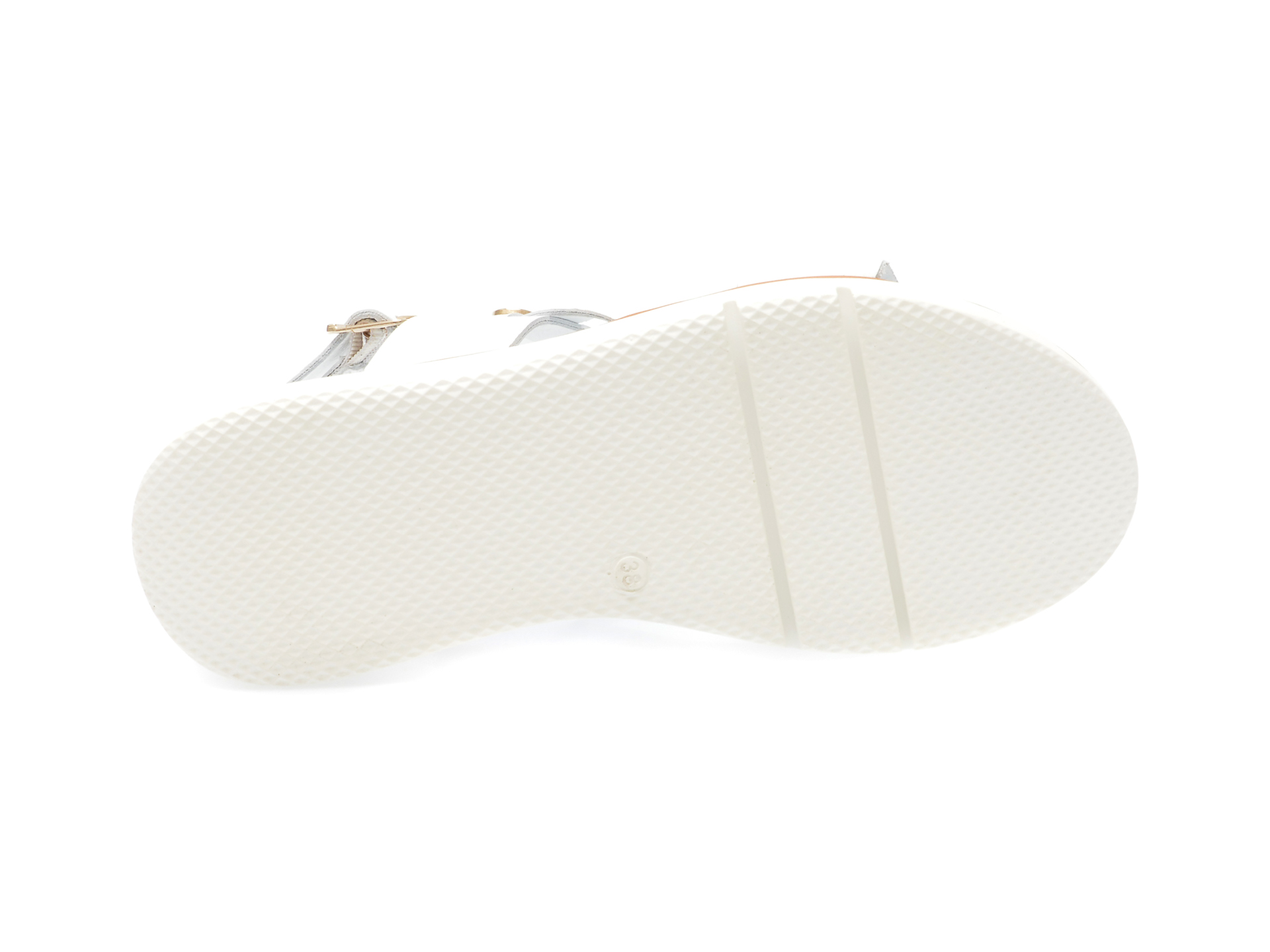 Sandale GRYXX albe, 7900, din piele naturala