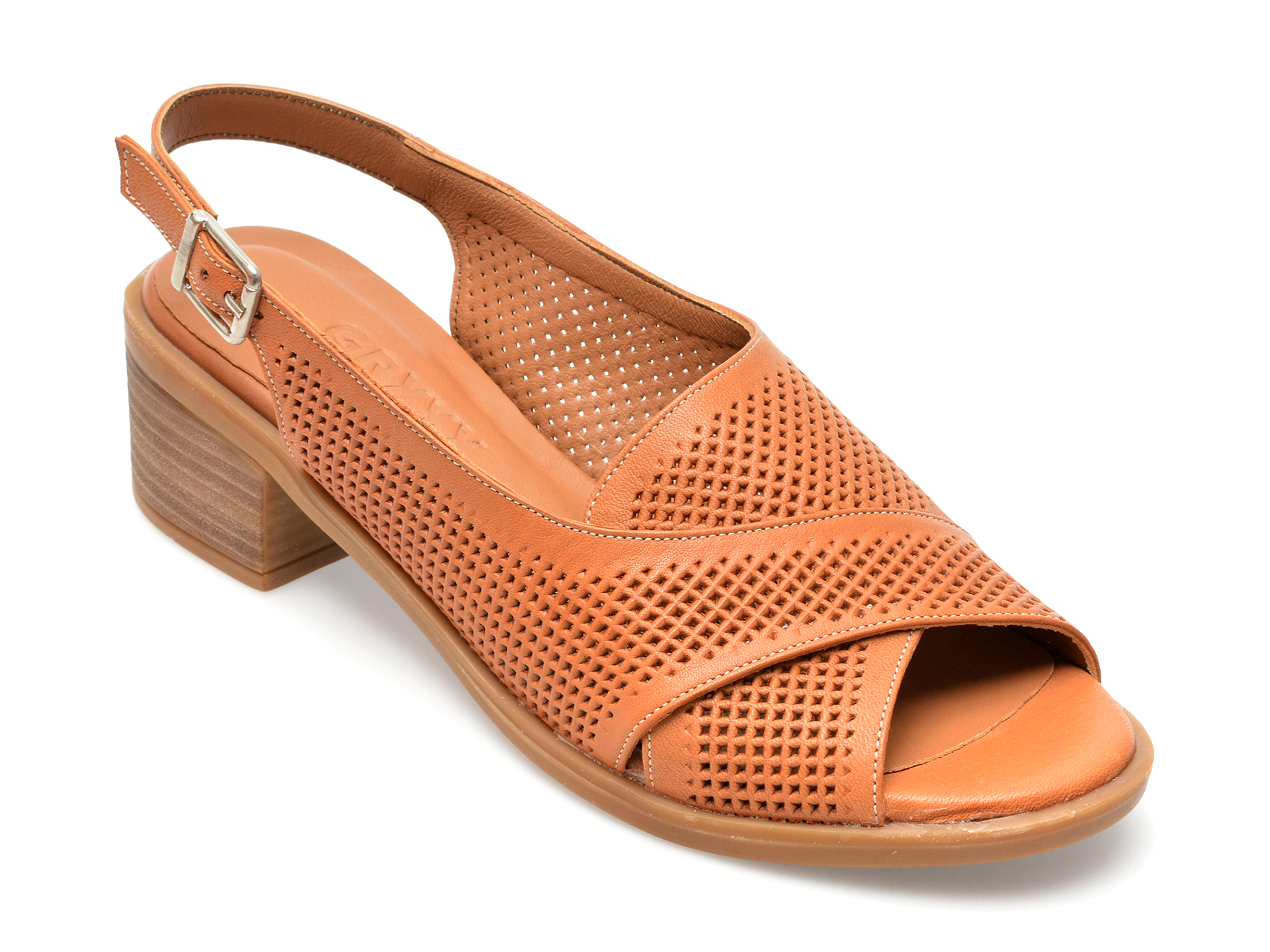 Sandale GRYXX maro, 22608, din piele naturala /femei/sandale