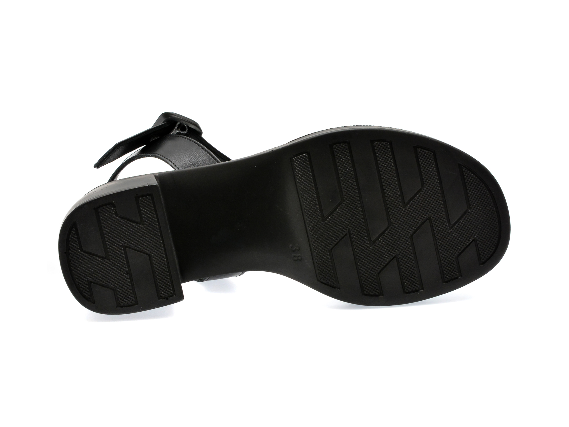 Sandale GRYXX negre, 13106, din piele naturala