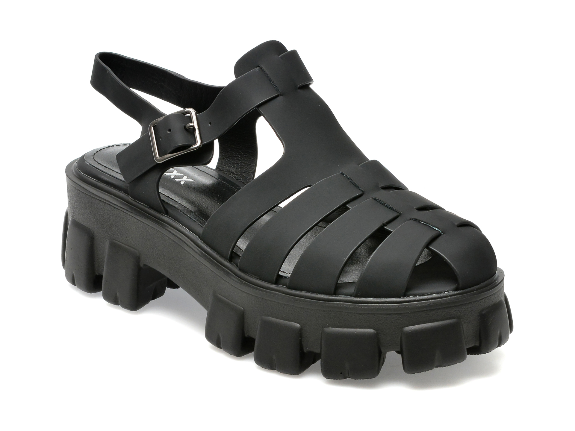 Sandale GRYXX negre, 2315608, din piele naturala /femei/sandale
