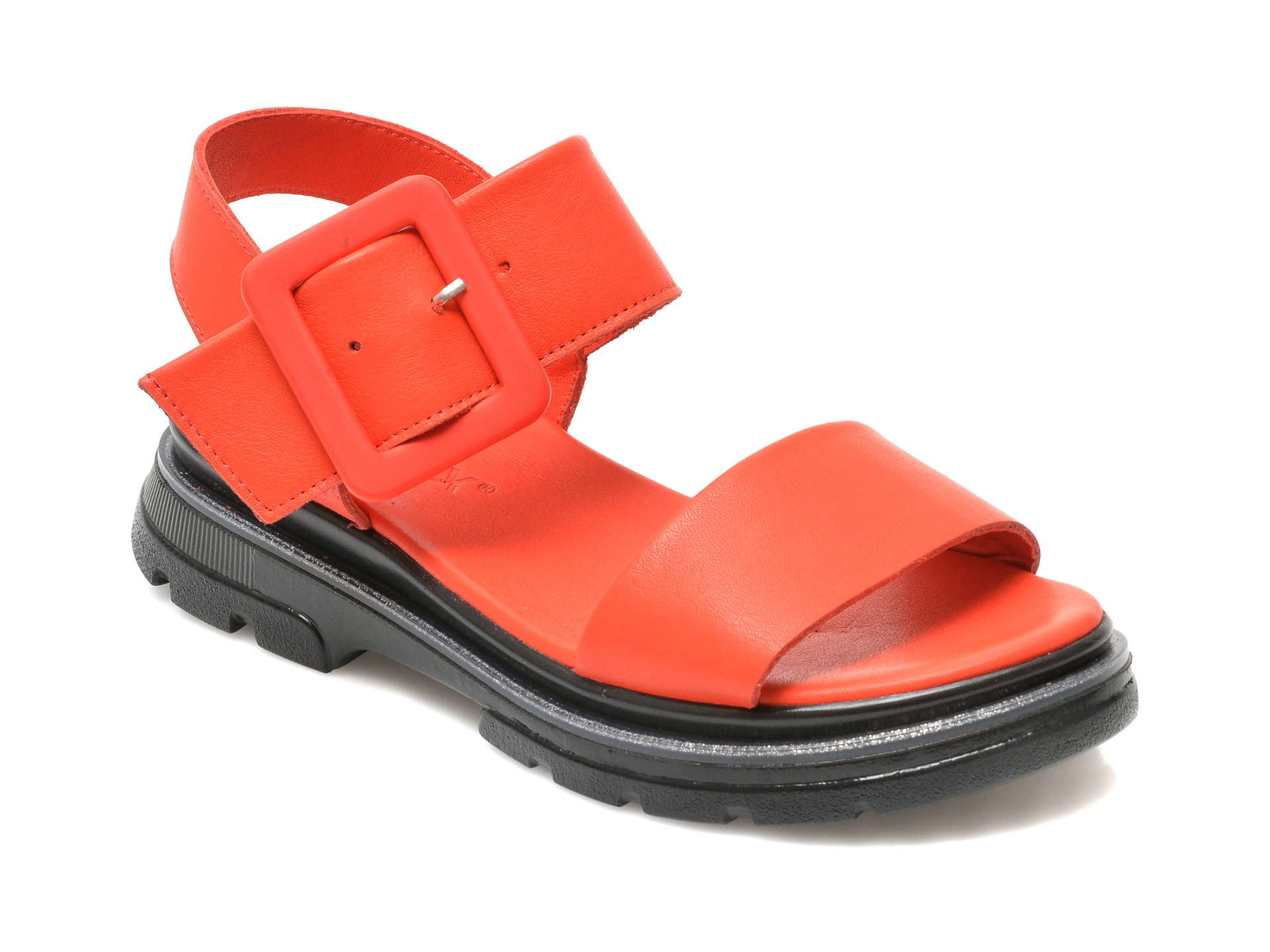 Sandale GRYXX portocalii, 130004, din piele naturala /femei/sandale