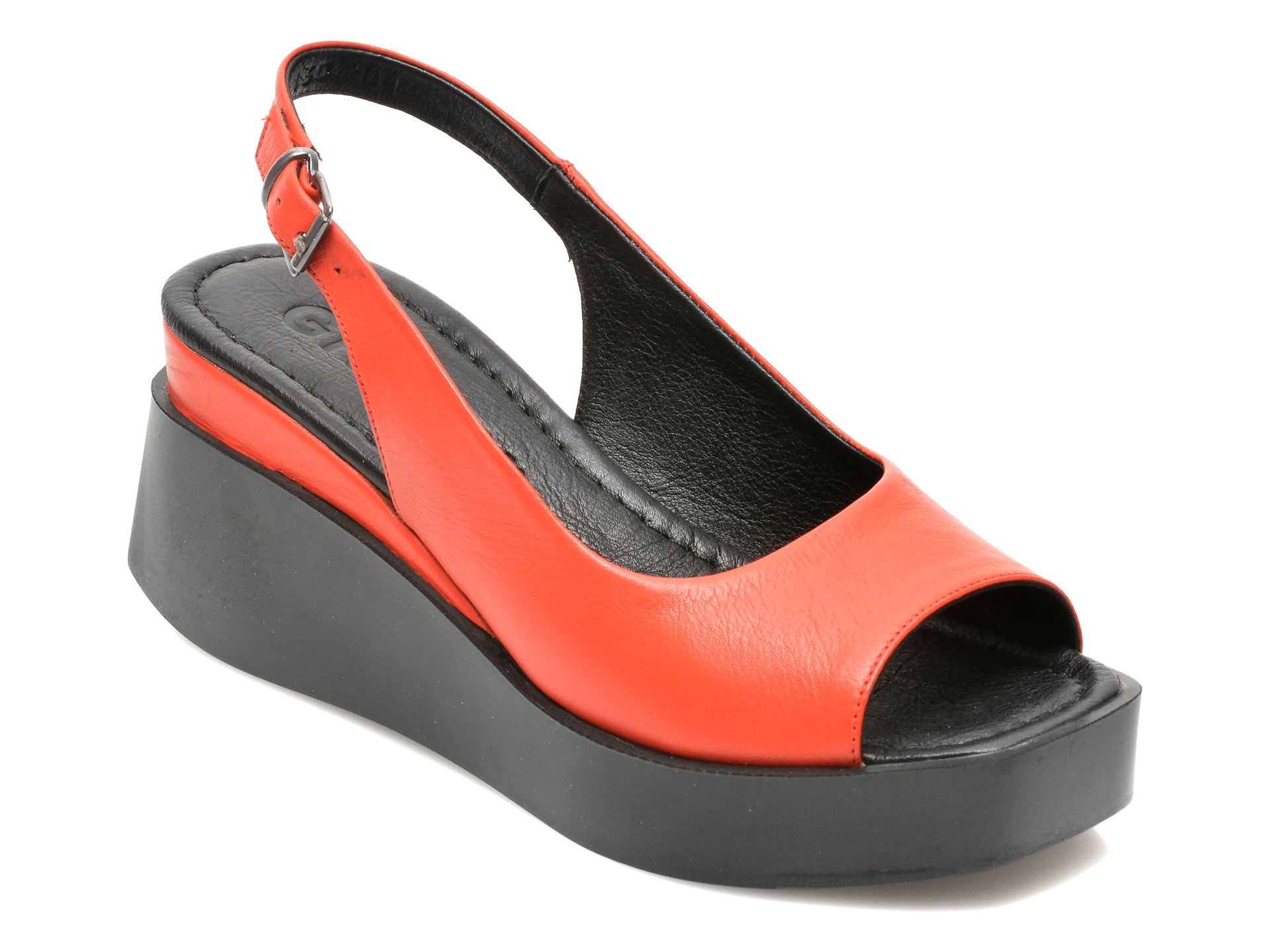 Sandale GRYXX portocalii, 130101, din piele naturala 2023 ❤️ Pret Super Black Friday otter.ro imagine noua 2022