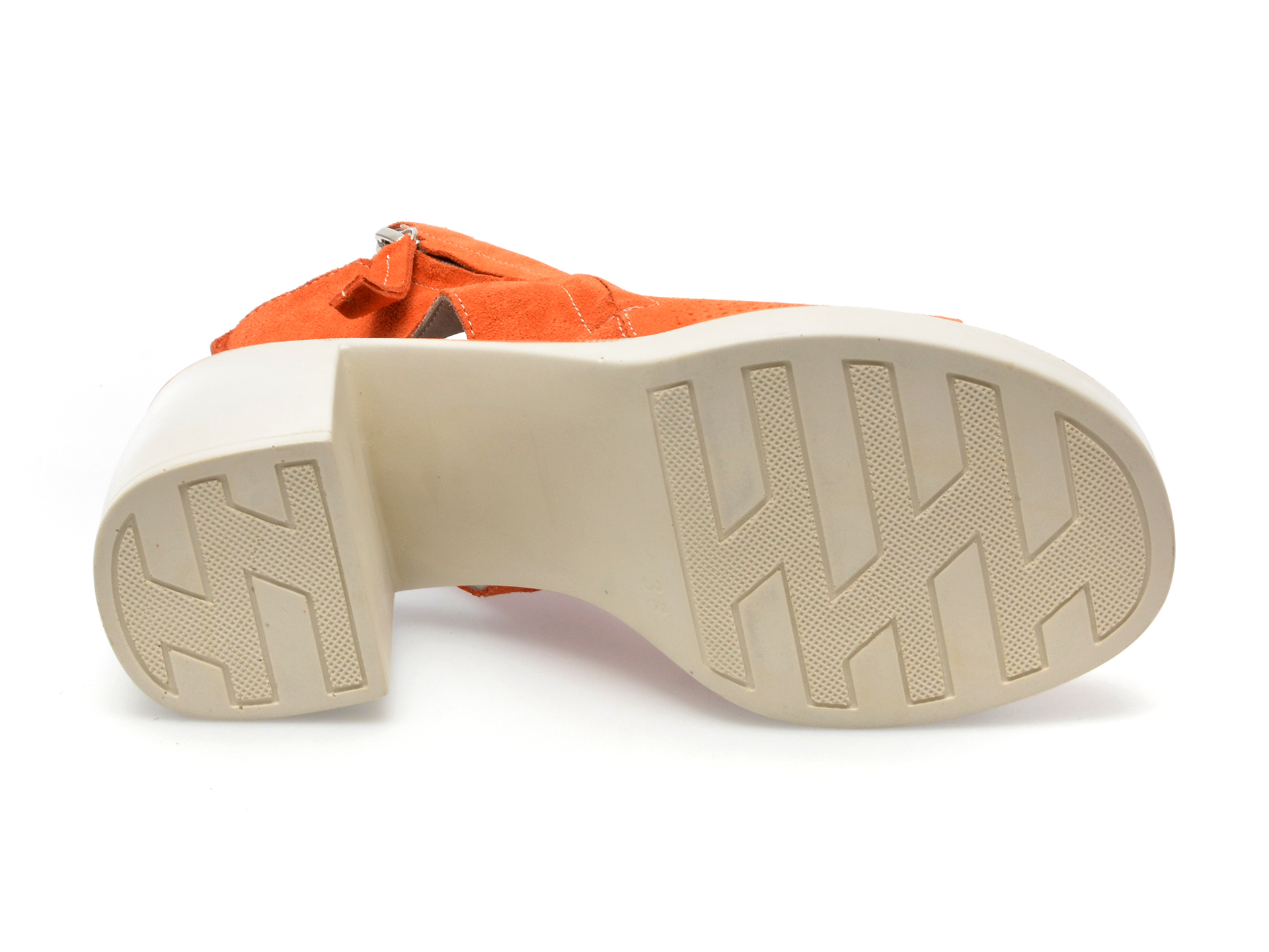 Sandale GRYXX portocalii, 13096, din piele intoarsa /femei/sandale imagine noua