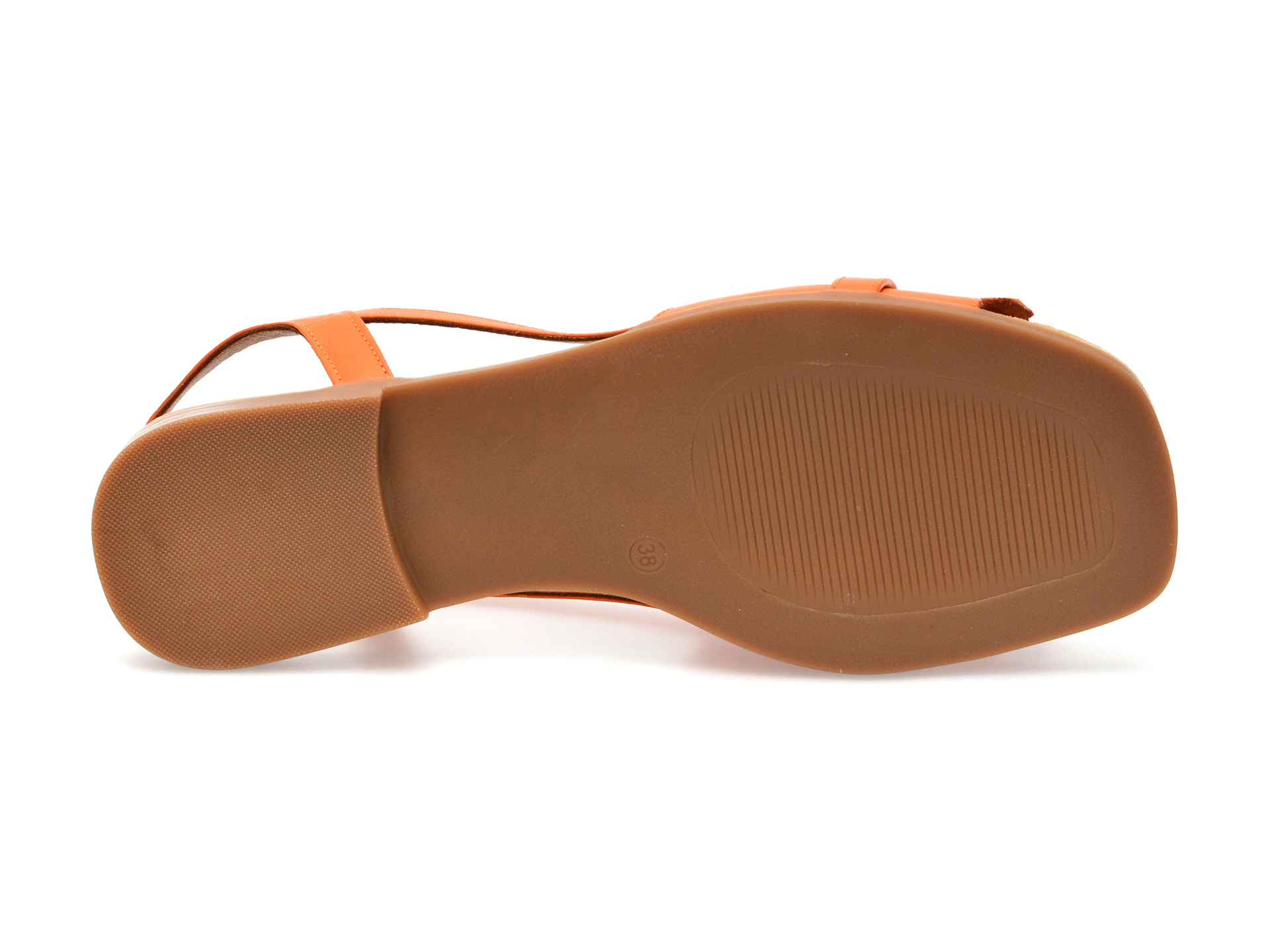 Sandale GRYXX portocalii, 2026, din piele naturala