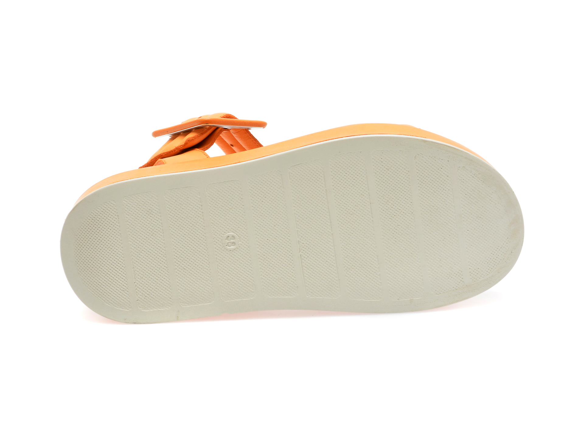 Sandale GRYXX portocalii, 8231, din piele naturala