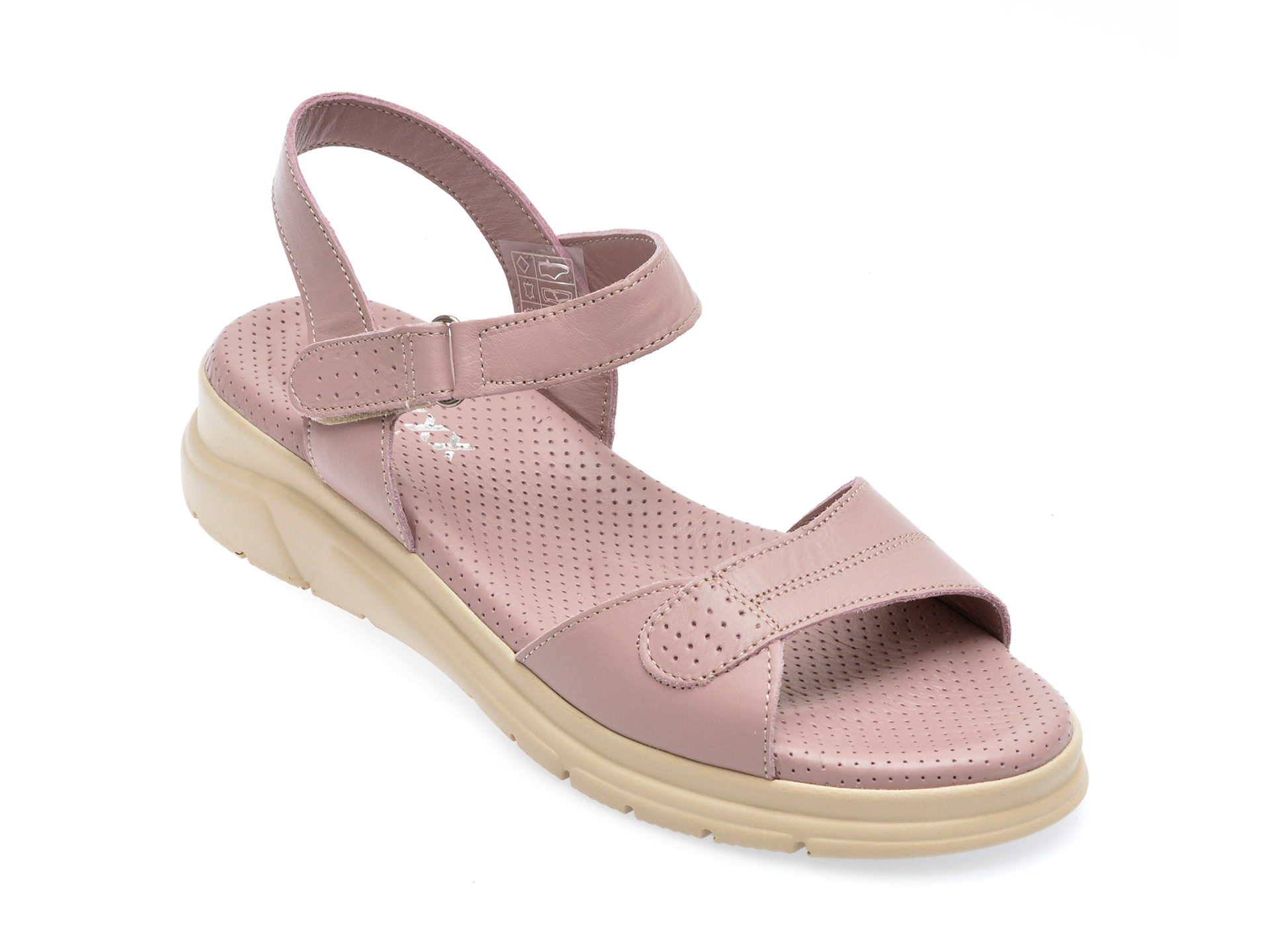 Sandale GRYXX roz, 56, din piele naturala /femei/sandale imagine super redus 2022