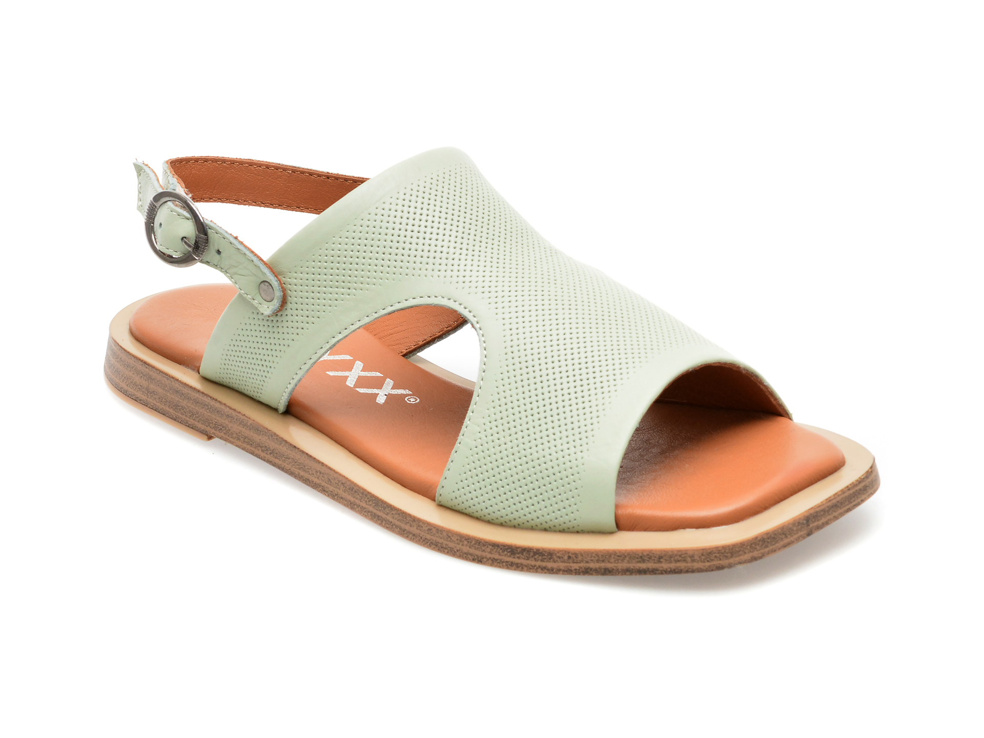Sandale GRYXX verzi, 10414, din piele naturala /femei/sandale