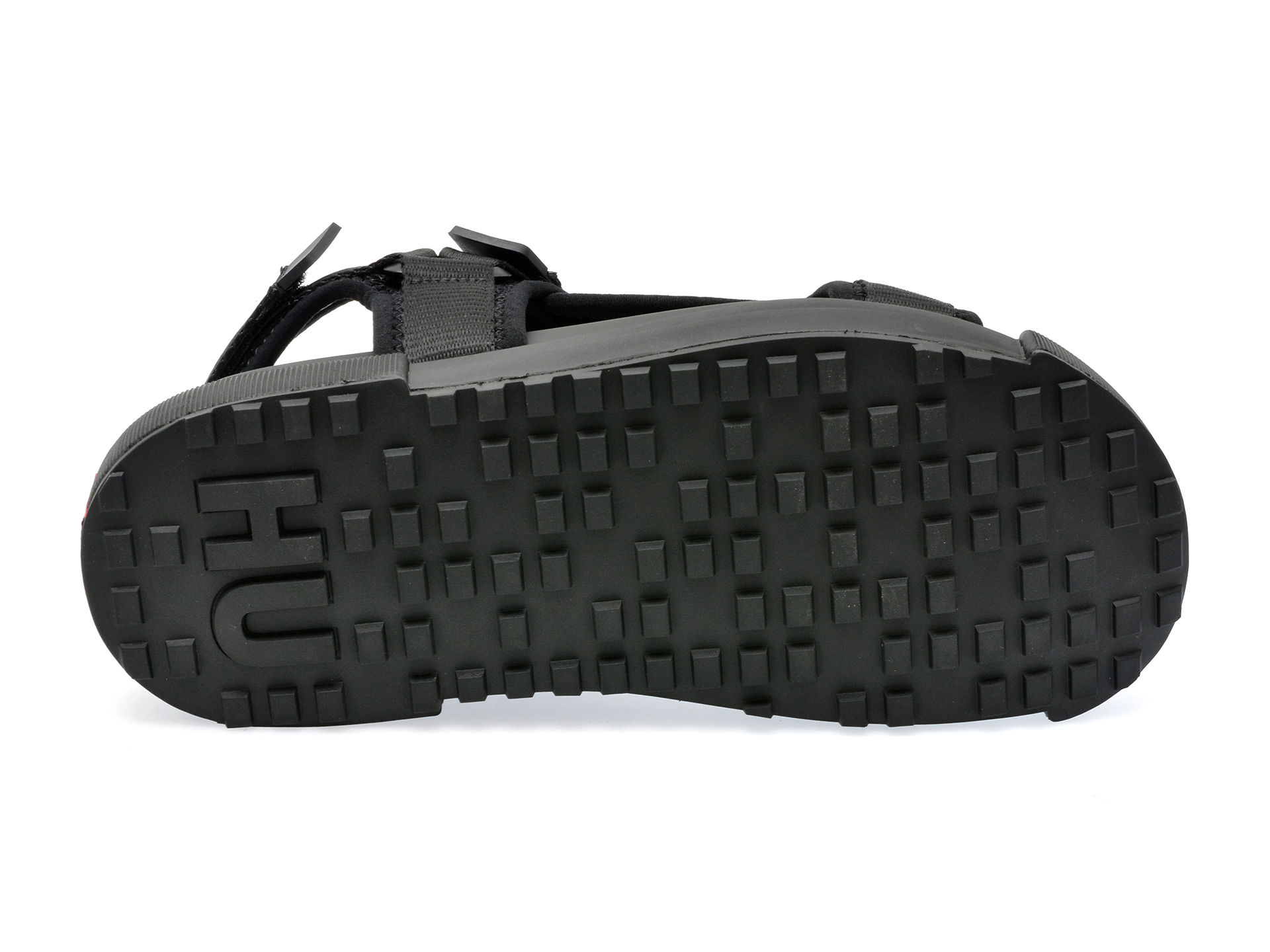 Sandale HUGO negre, 3173, din material textil
