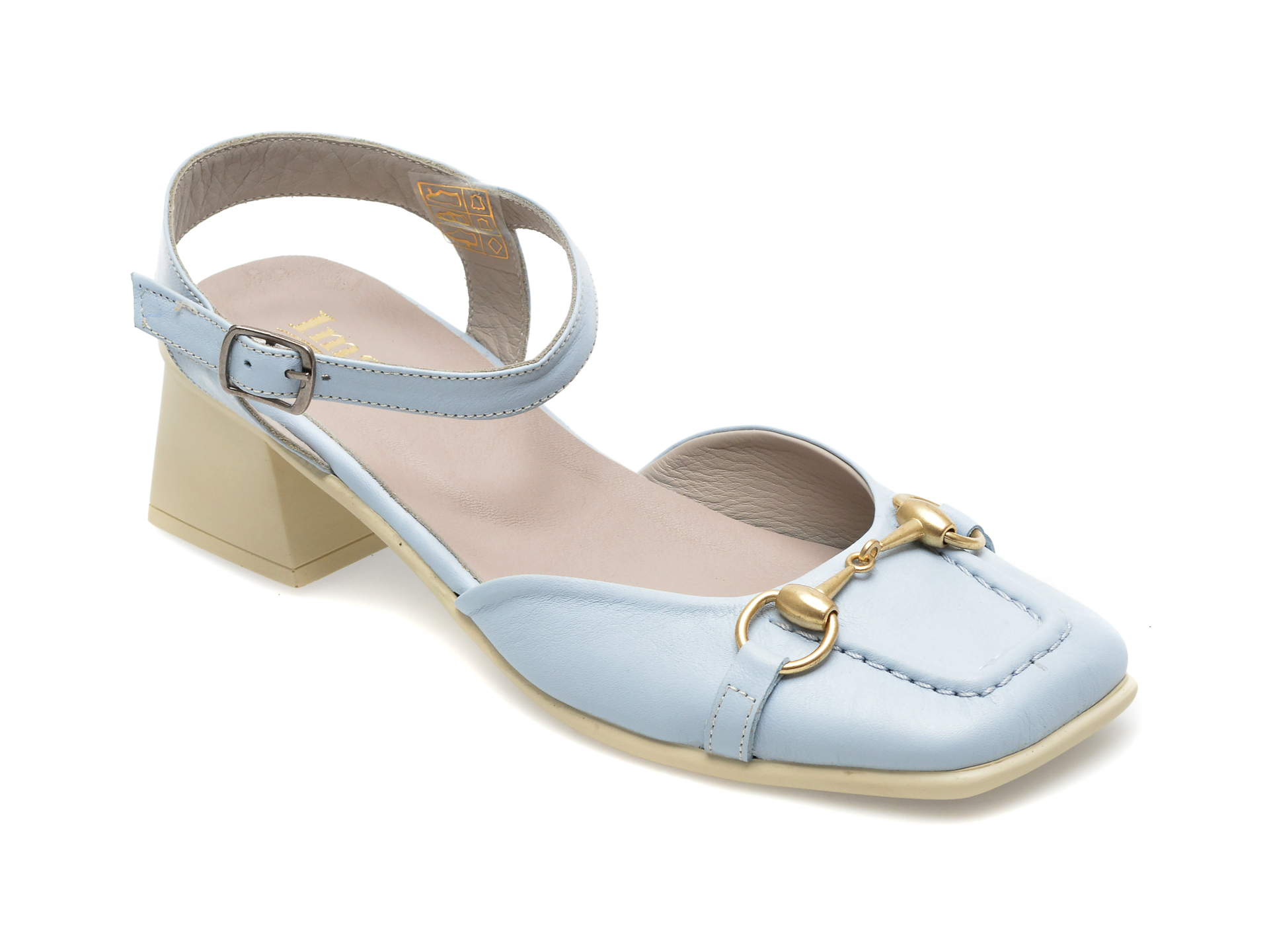 Sandale IMAGE albastre, 2119, din piele naturala /femei/sandale