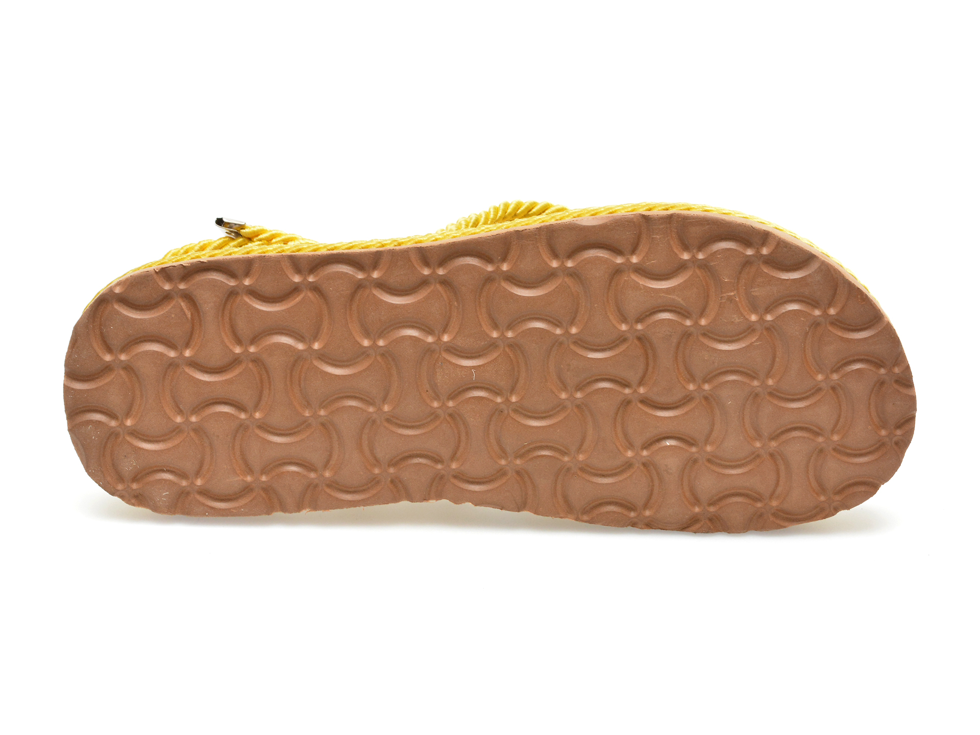 Sandale IMAGE galbene, 2022, din material textil