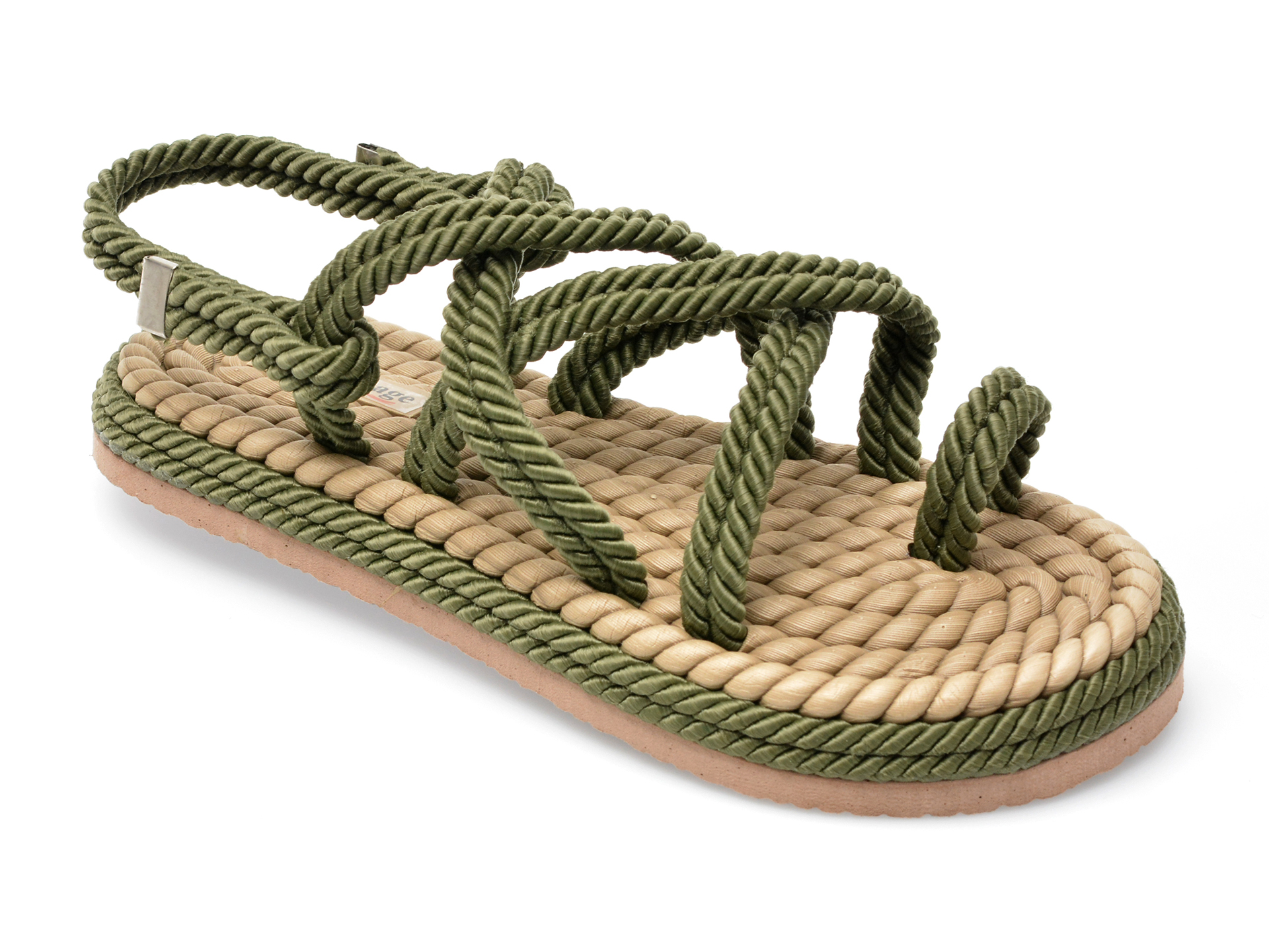 Sandale IMAGE kaki, 2022, din material textil /femei/sandale imagine noua