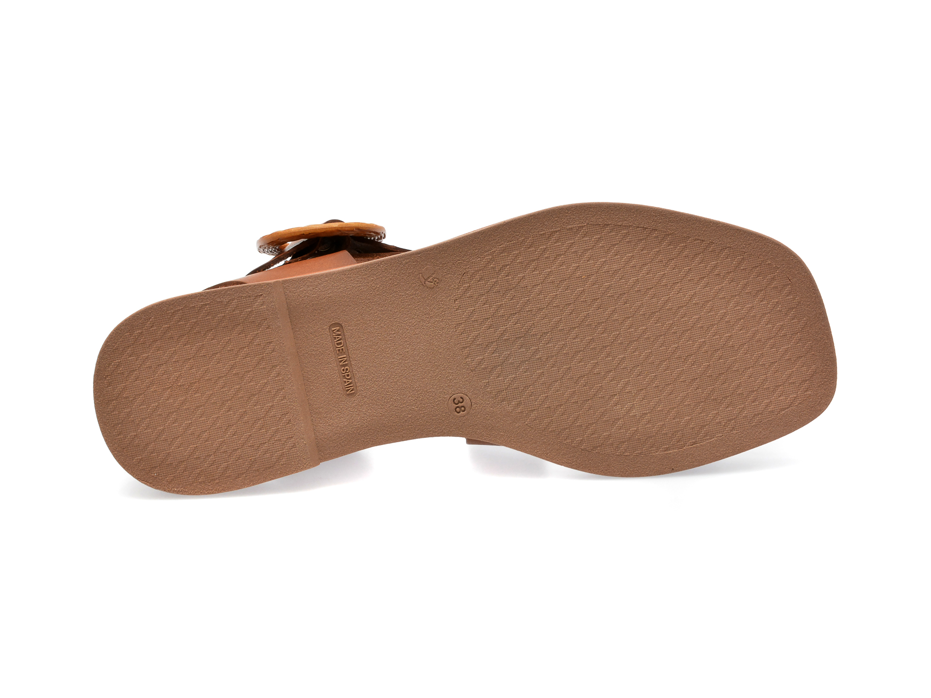 Sandale IMAGE maro, ANGELIN, din piele naturala