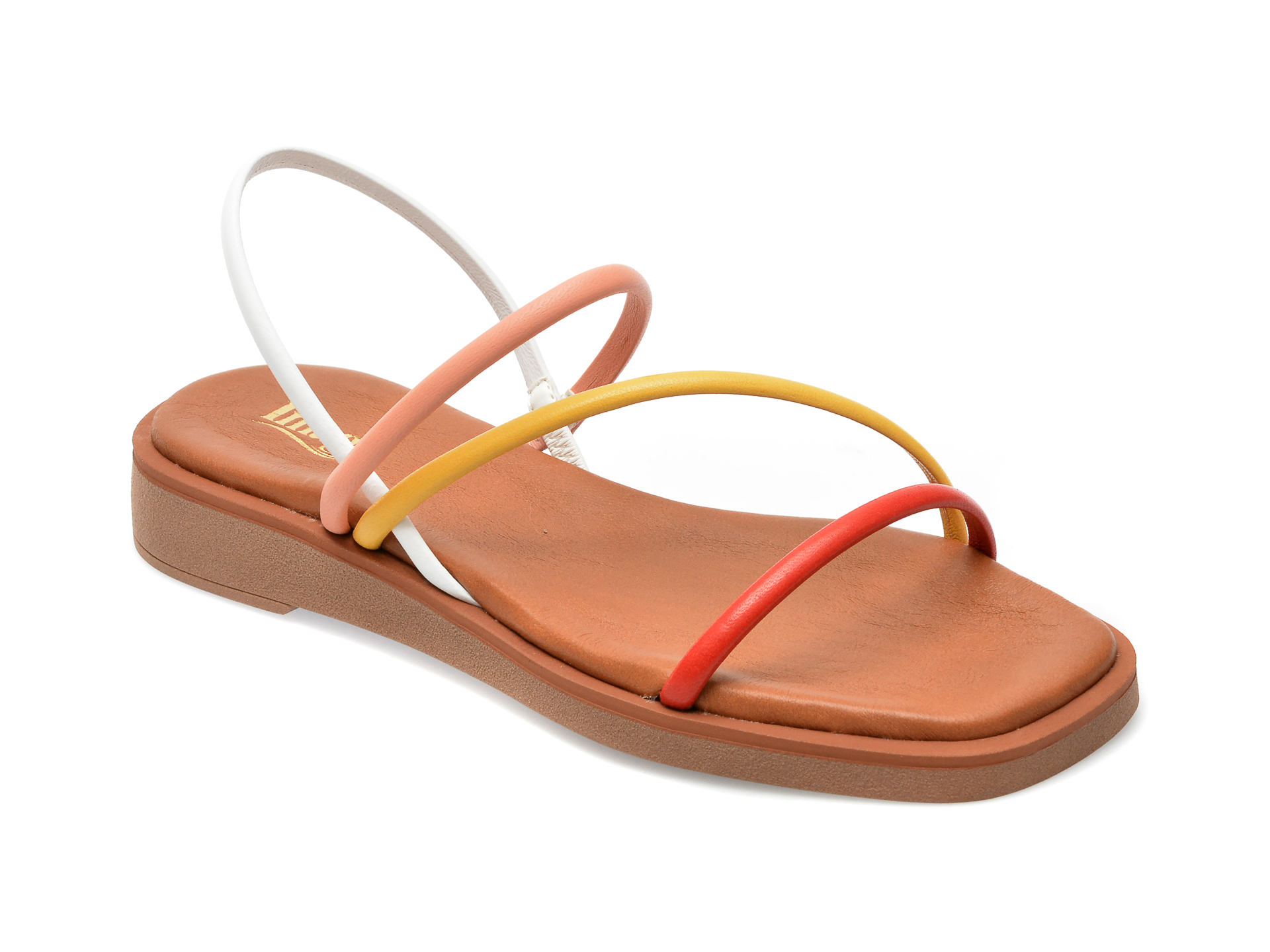 Sandale IMAGE multicolor, CAMILA, din piele naturala /sale