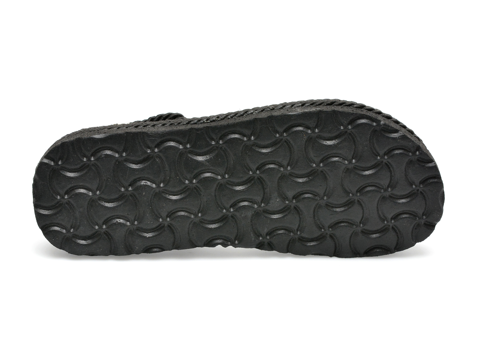 Sandale IMAGE negre, 2020, din material textil