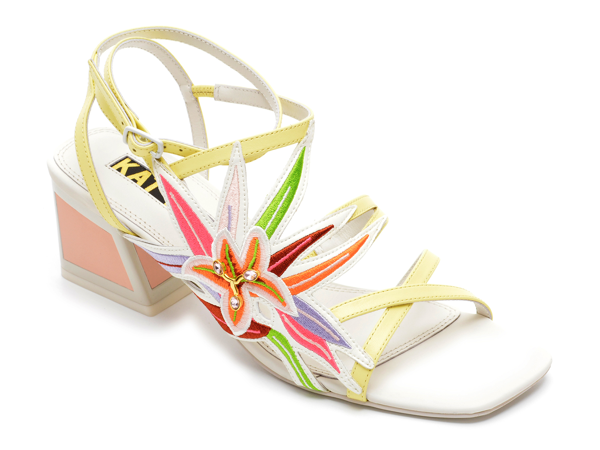 Sandale KAT MACONIE multicolore, CLEMENC, din piele naturala /femei/sandale imagine noua