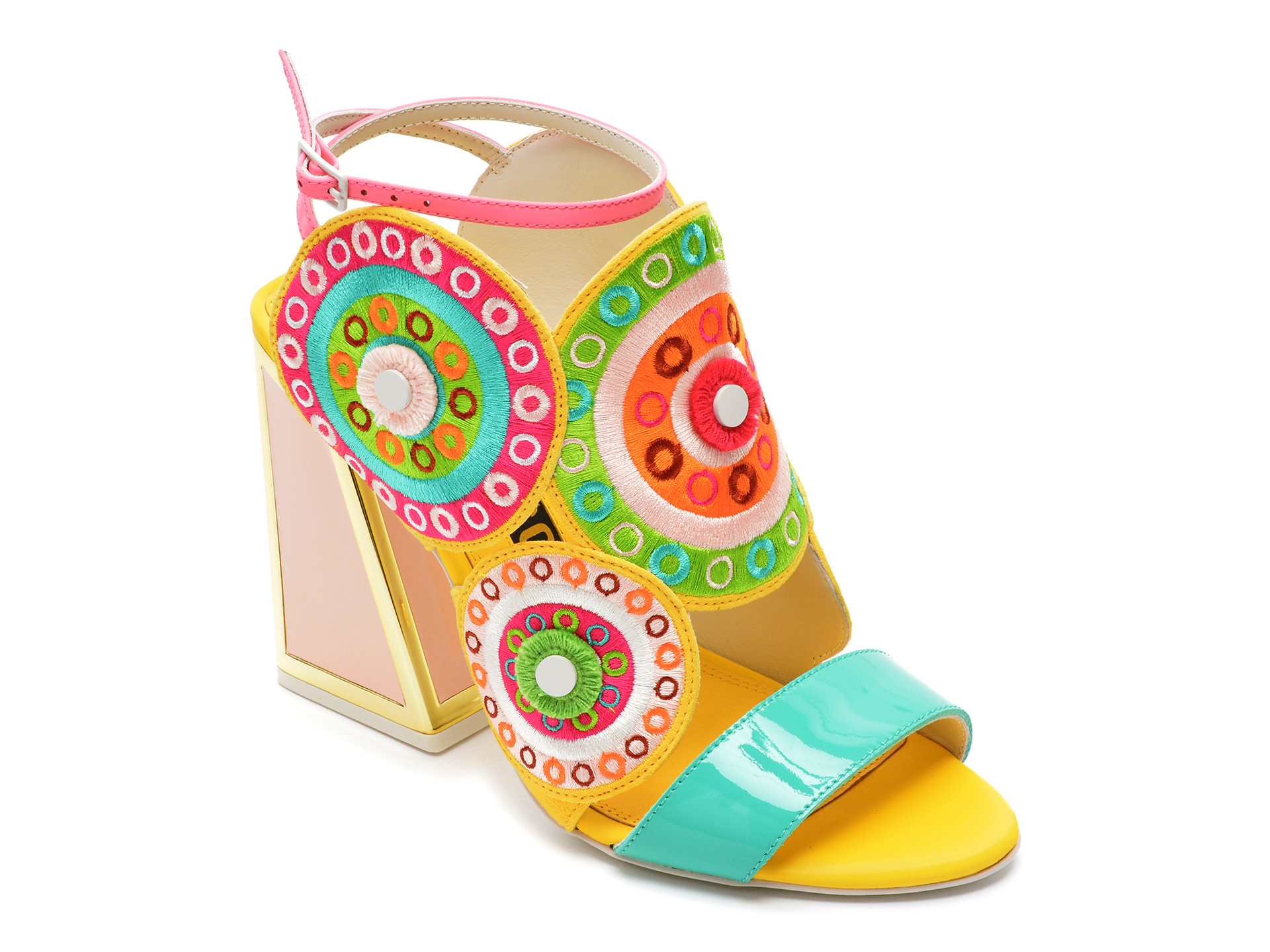 Sandale KAT MACONIE multicolore, FRIDA, din piele naturala lacuita /femei/sandale imagine noua
