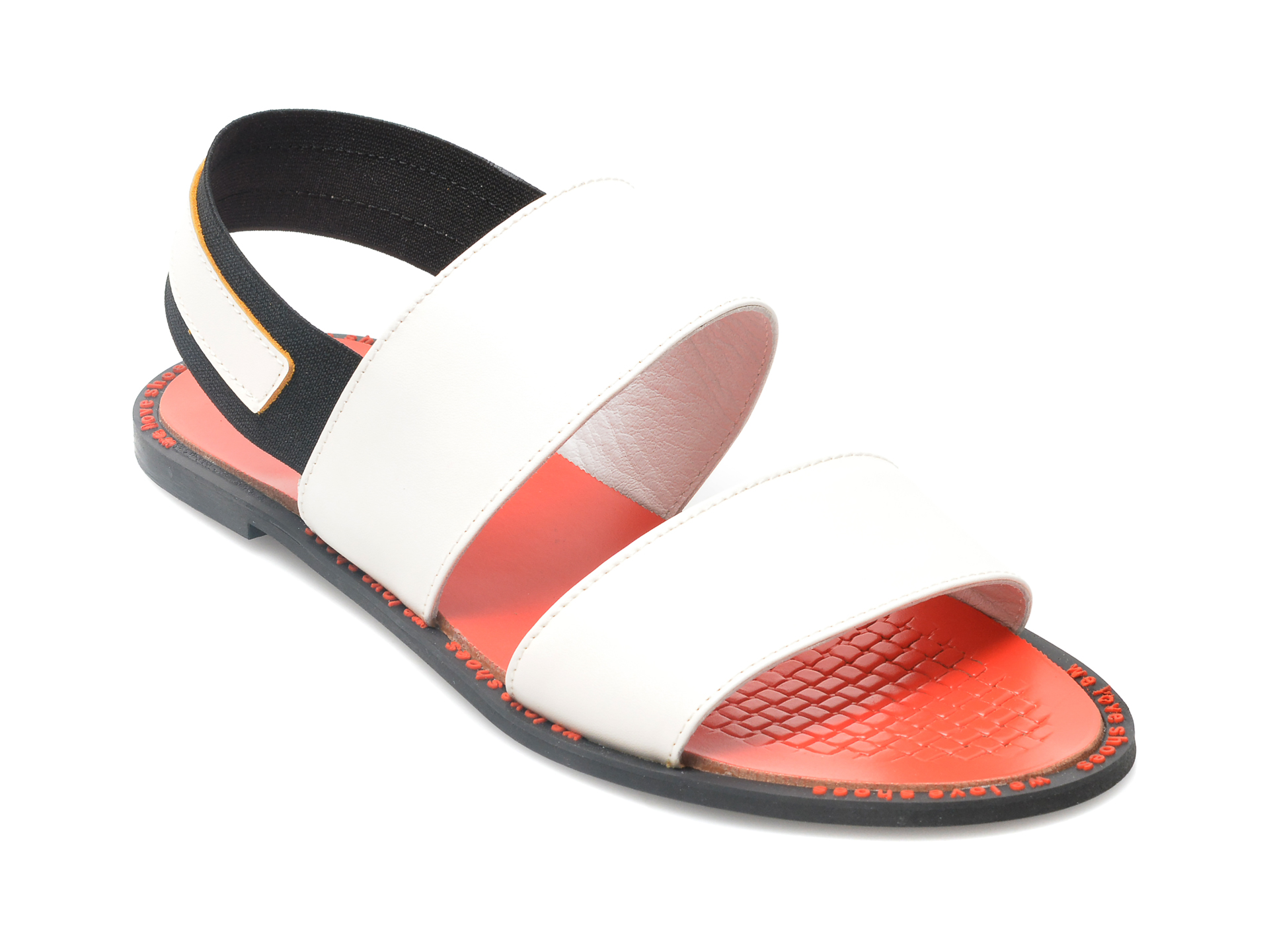 Sandale LABOUR albe, 20041, din piele naturala /femei/sandale imagine noua