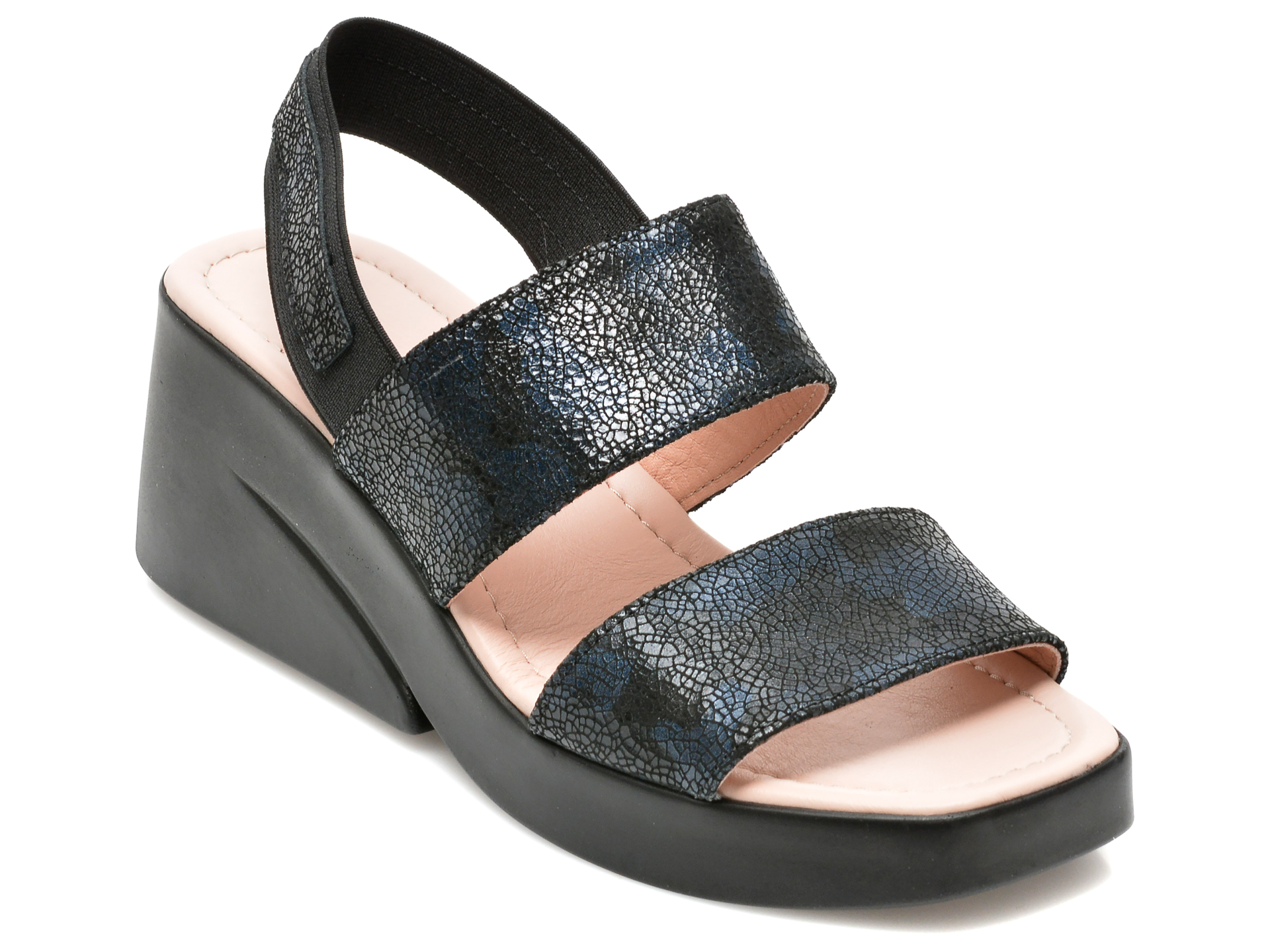 Sandale LABOUR bleumarin, 211556, din piele naturala /femei/sandale