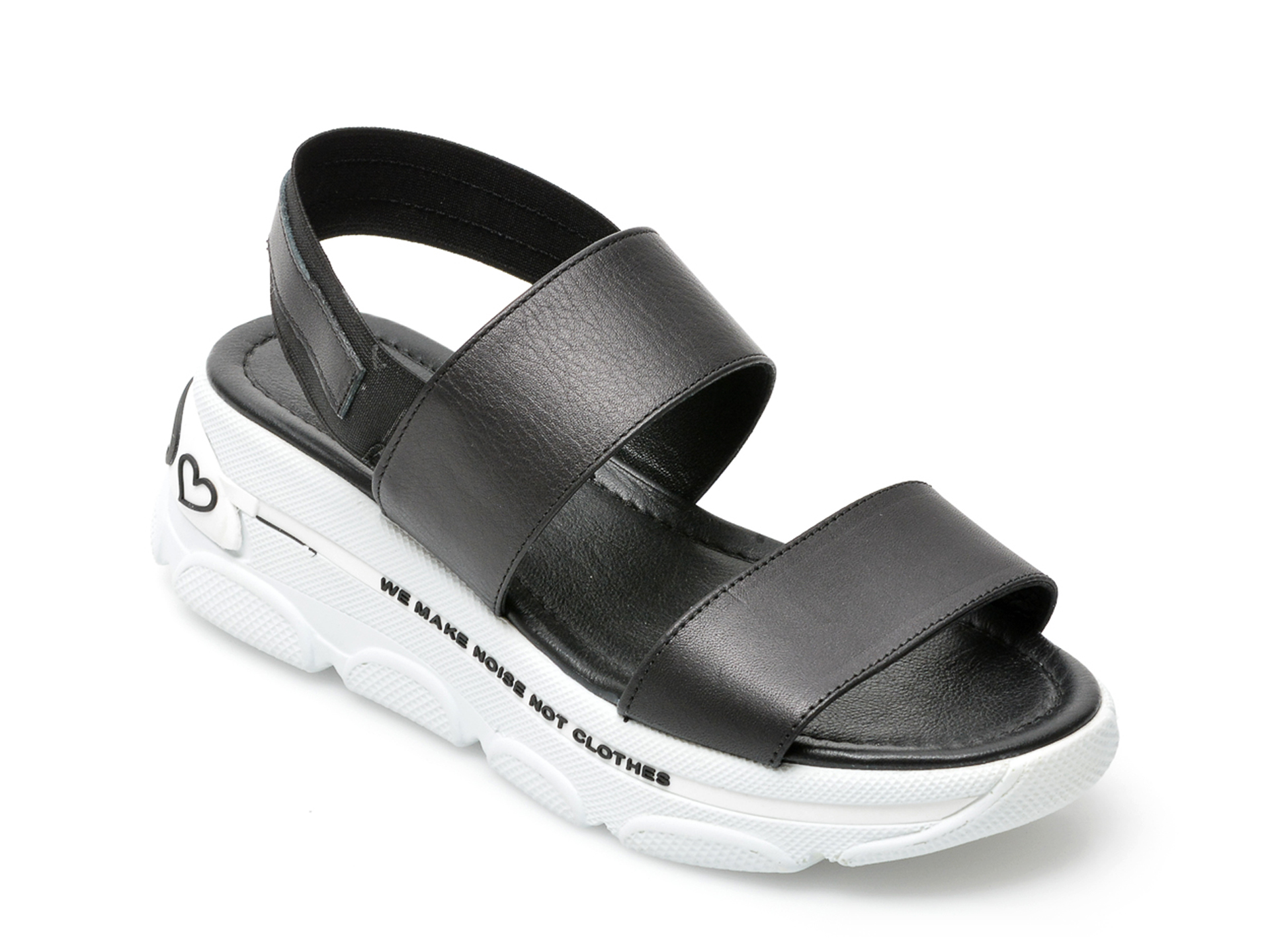 Sandale LABOUR negre, 20038, din piele naturala /femei/sandale imagine noua