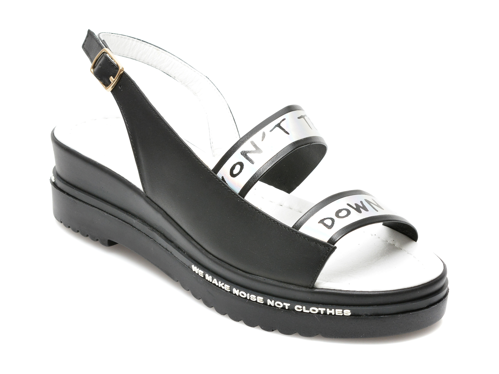 Sandale LABOUR negre, 20097, din piele naturala LABOUR