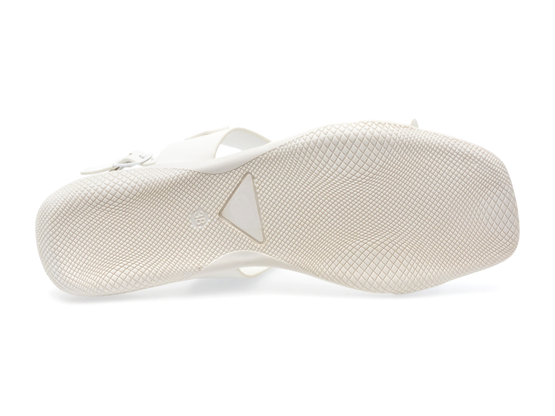 Sandale LAURA BIAGIOTTI albe, 8041, din piele ecologica