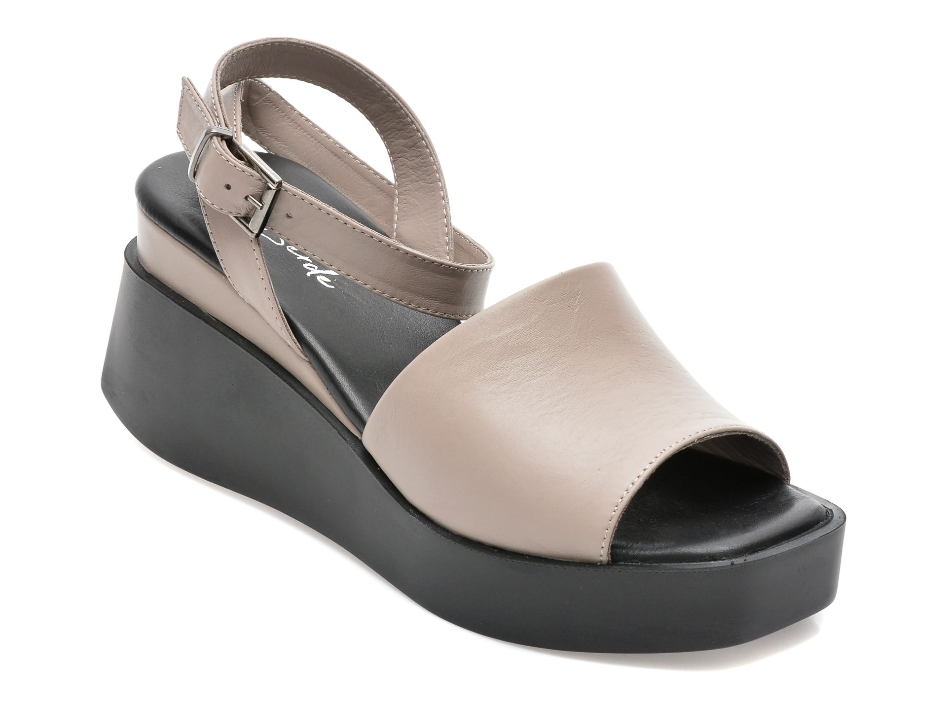 Sandale LE BERDE gri, 30065, din piele naturala /femei/sandale imagine noua