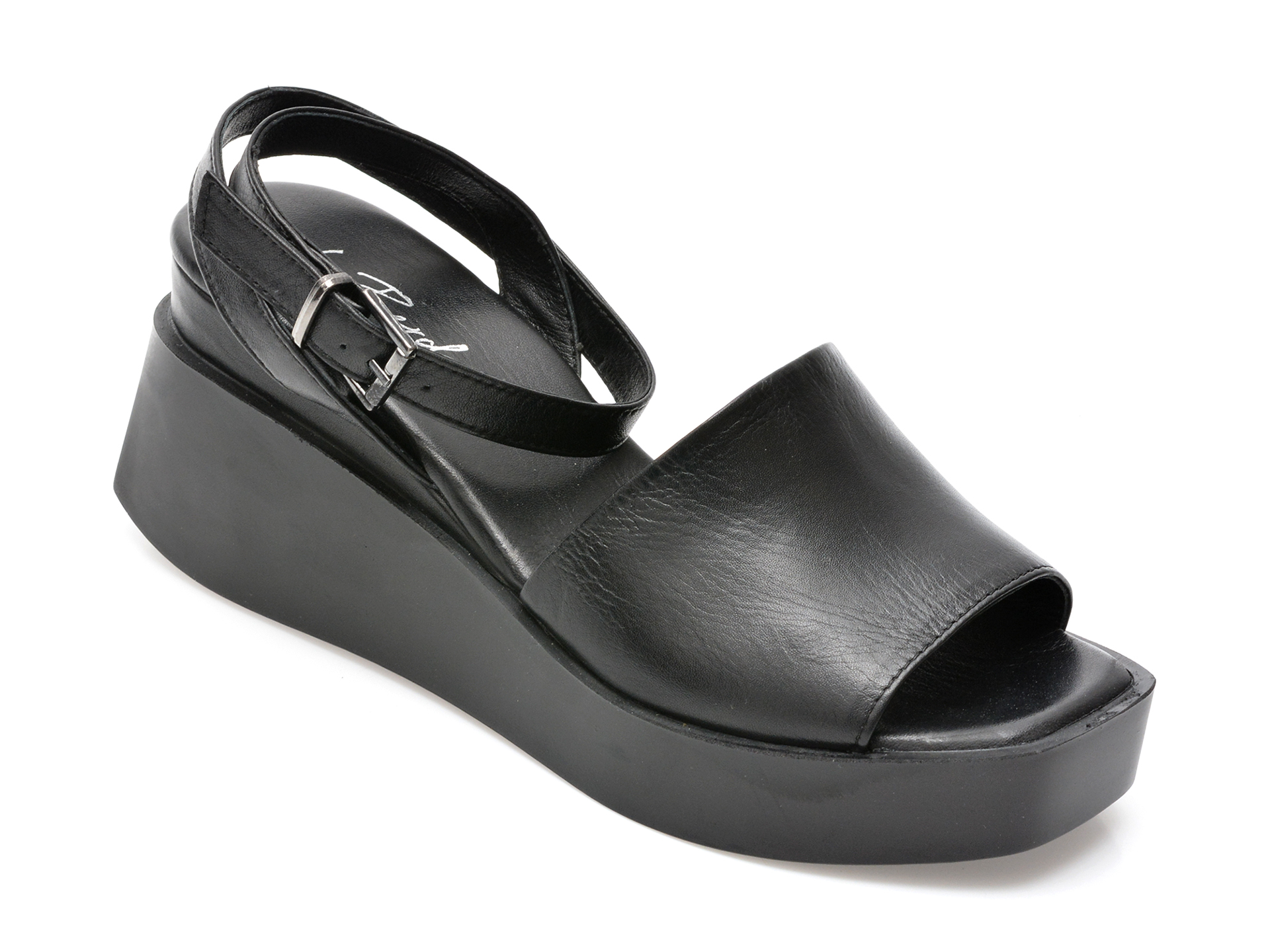 Sandale LE BERDE negre, 30065, din piele naturala /femei/sandale imagine noua
