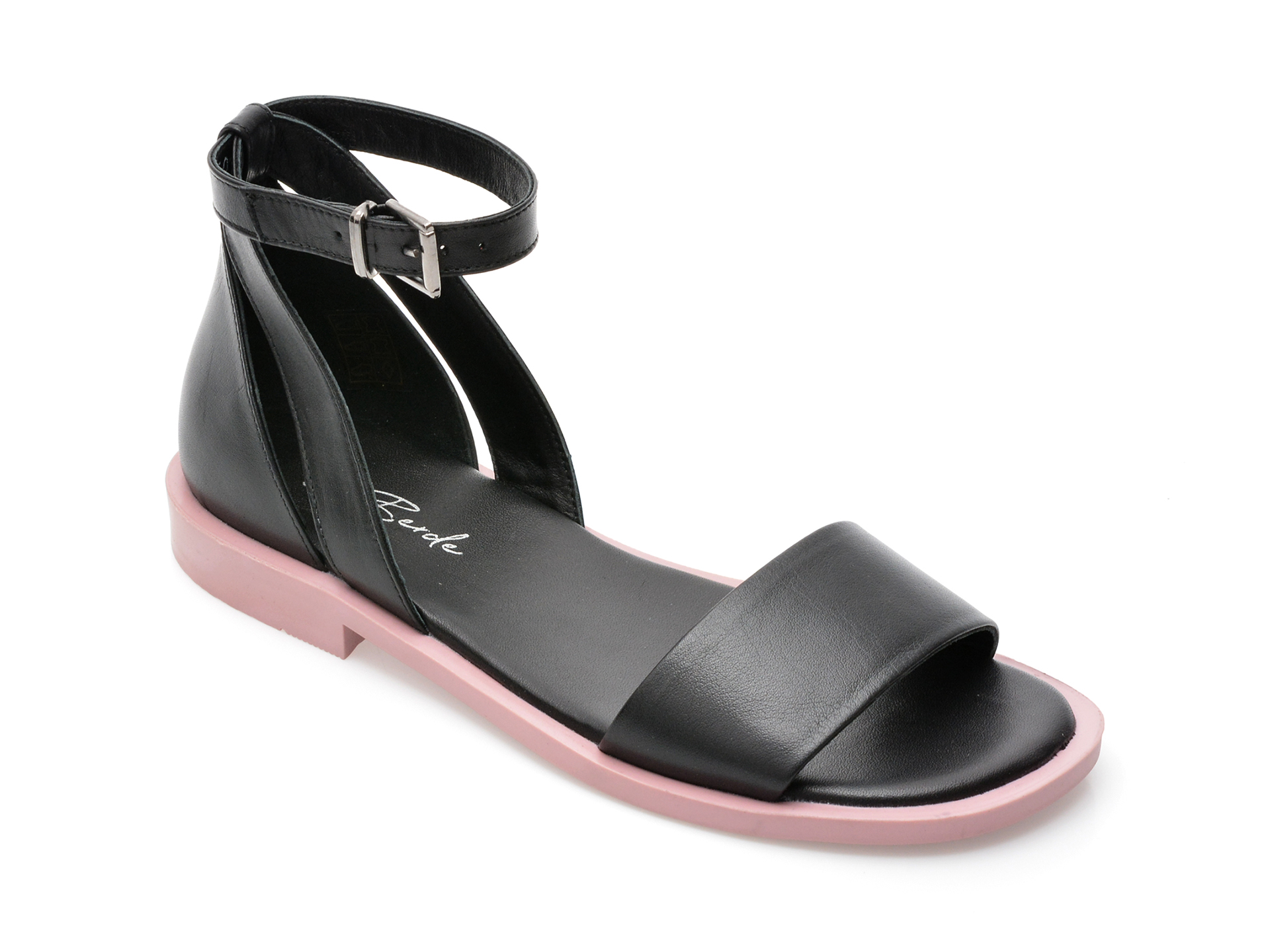 Sandale LE BERDE negre, 3032, din piele naturala /femei/sandale imagine noua