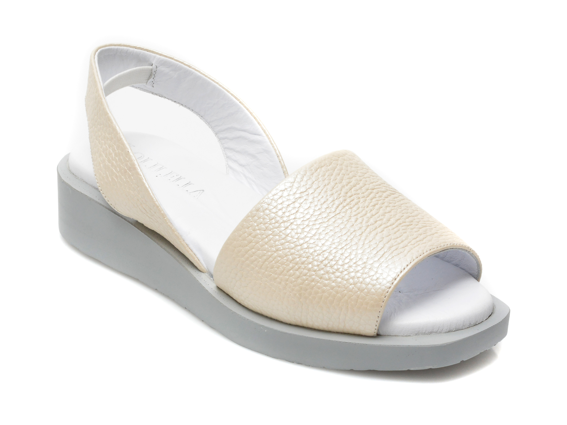 Sandale LOLILELLA bej, 1582018, din piele naturala imagine reduceri black friday 2021 /femei/sandale