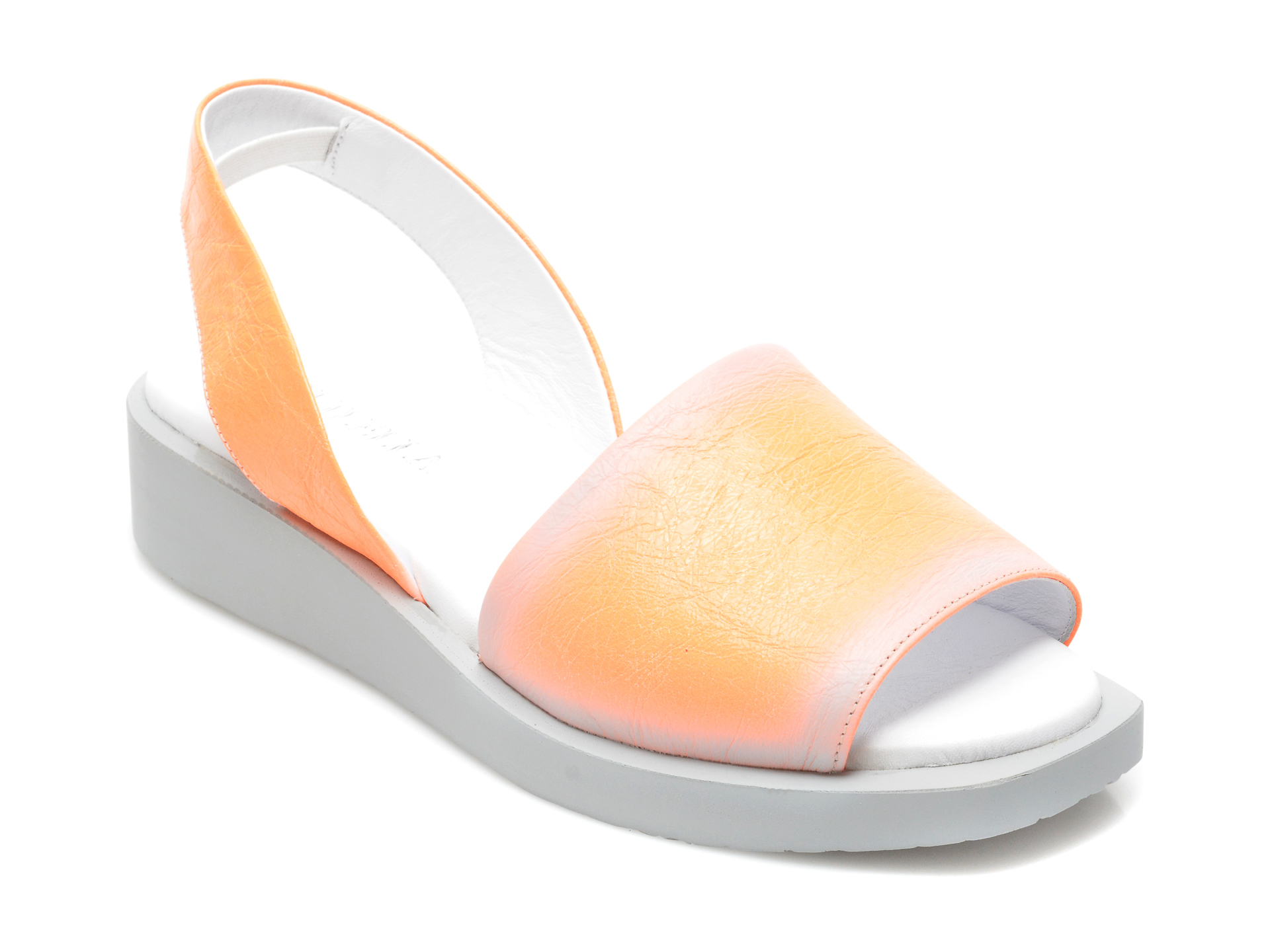 Sandale LOLILELLA portocalii, 1582018, din piele naturala lacuita /femei/sandale