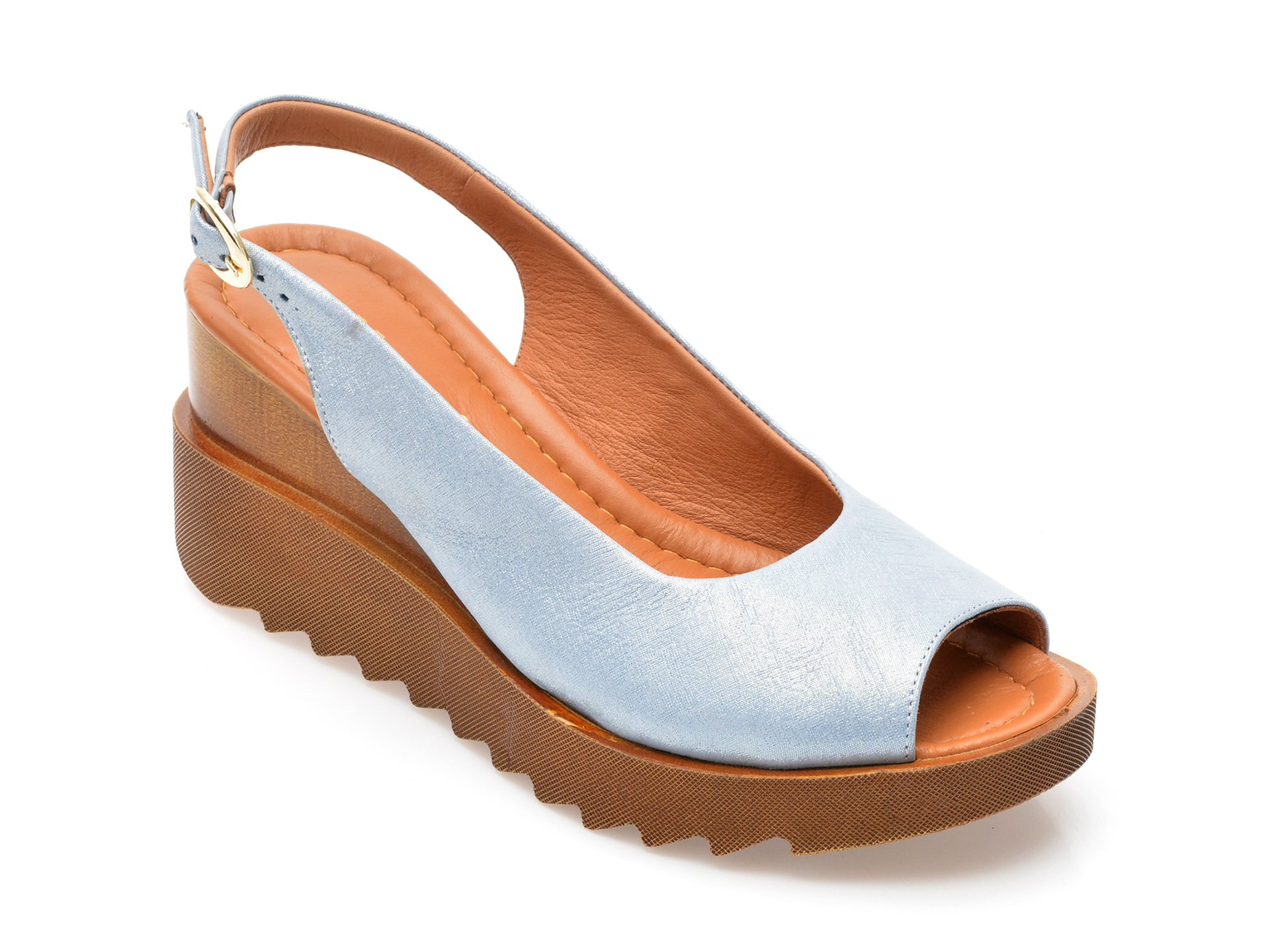 Sandale MAGRIT albastre, 7, din piele naturala /femei/sandale