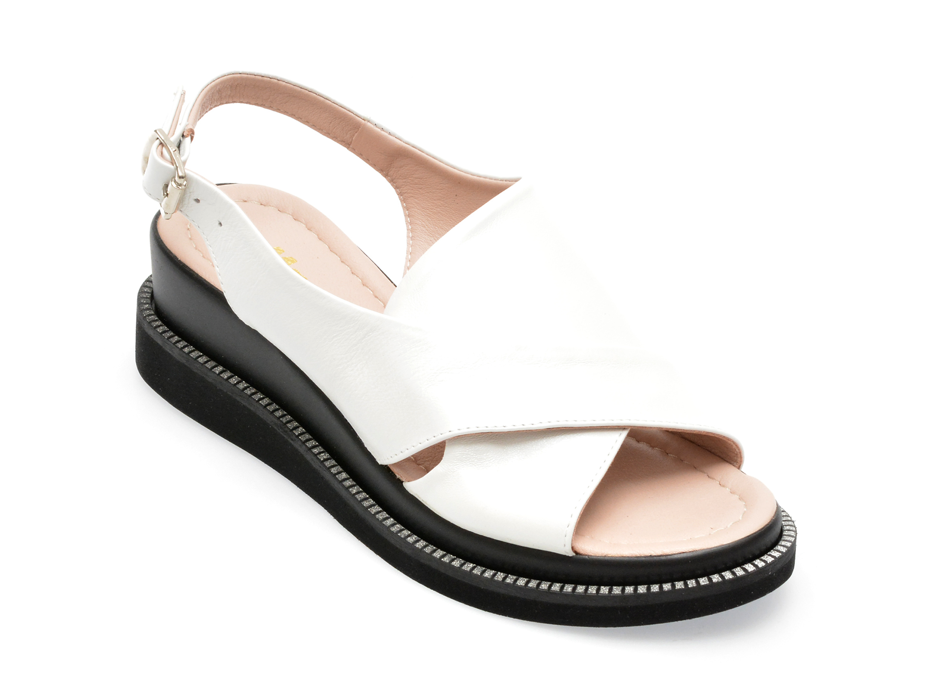 Sandale MAGRIT albe, 16, din piele naturala /femei/sandale imagine super redus 2022