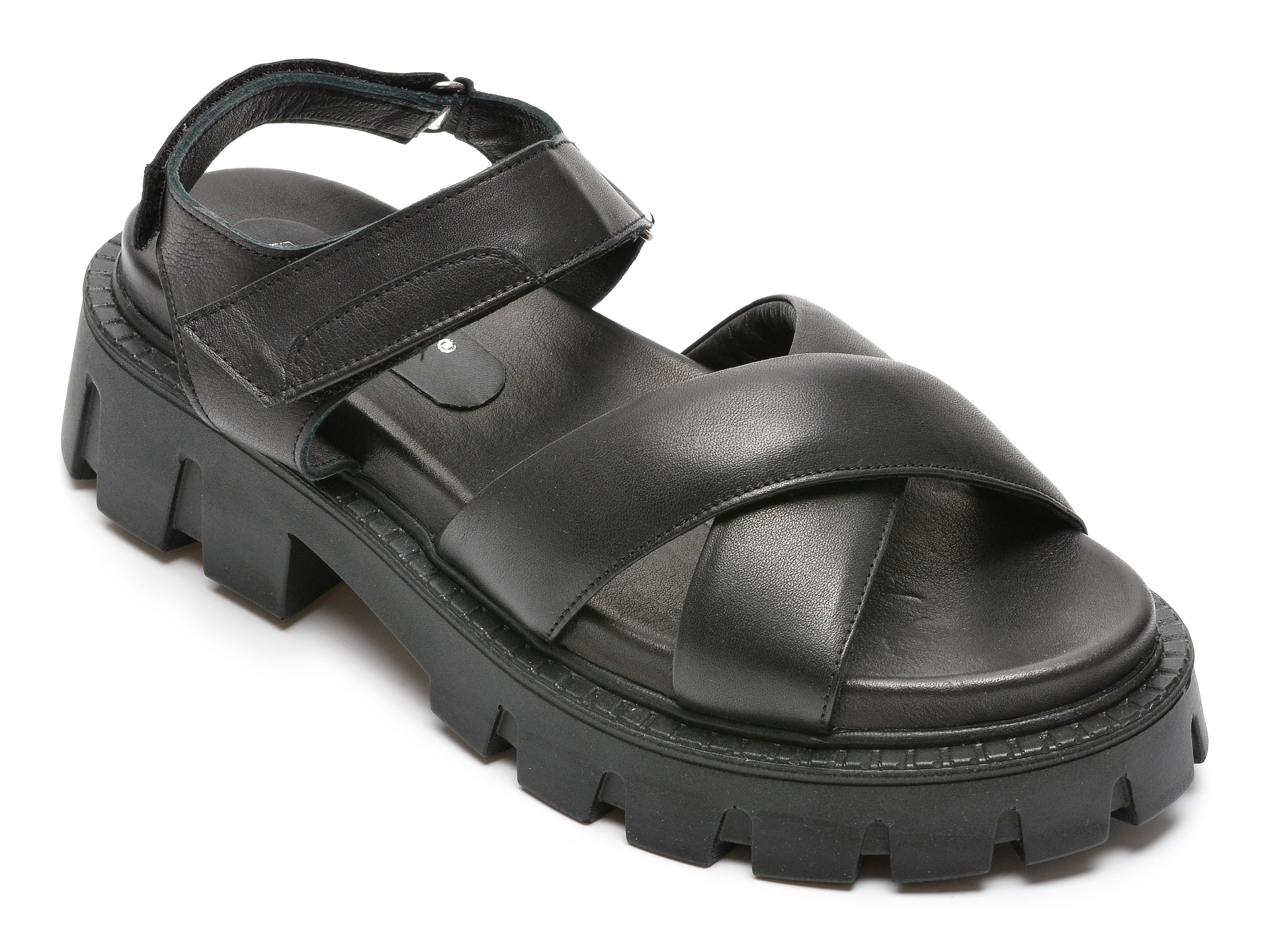 Sandale MAGRIT negre, 452, din piele naturala otter.ro imagine noua 2022