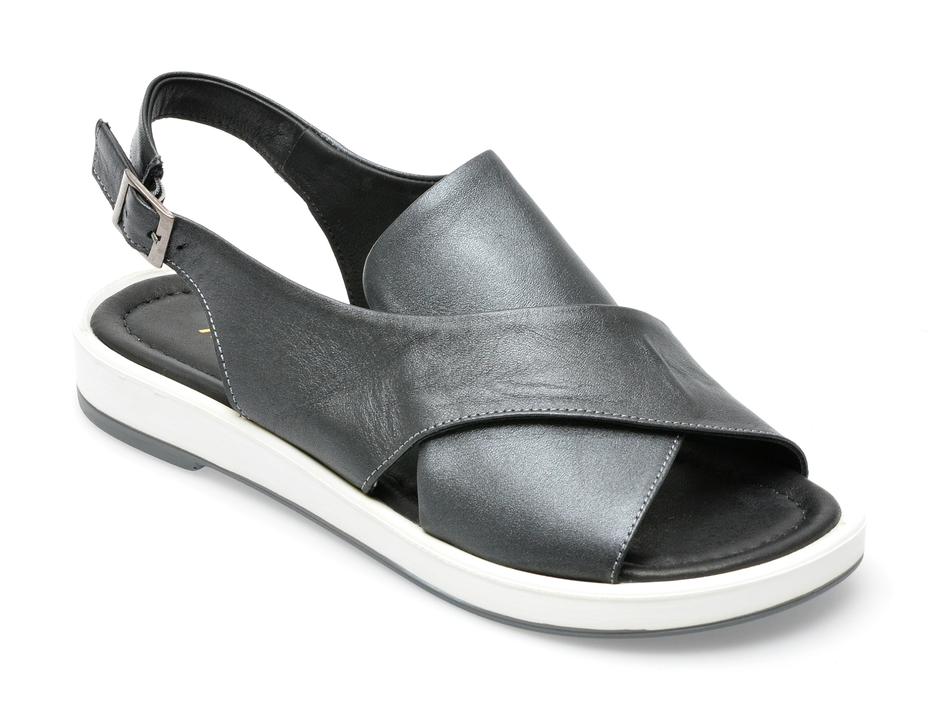 Sandale MAGRIT negre, 50, din piele naturala /femei/sandale imagine super redus 2022