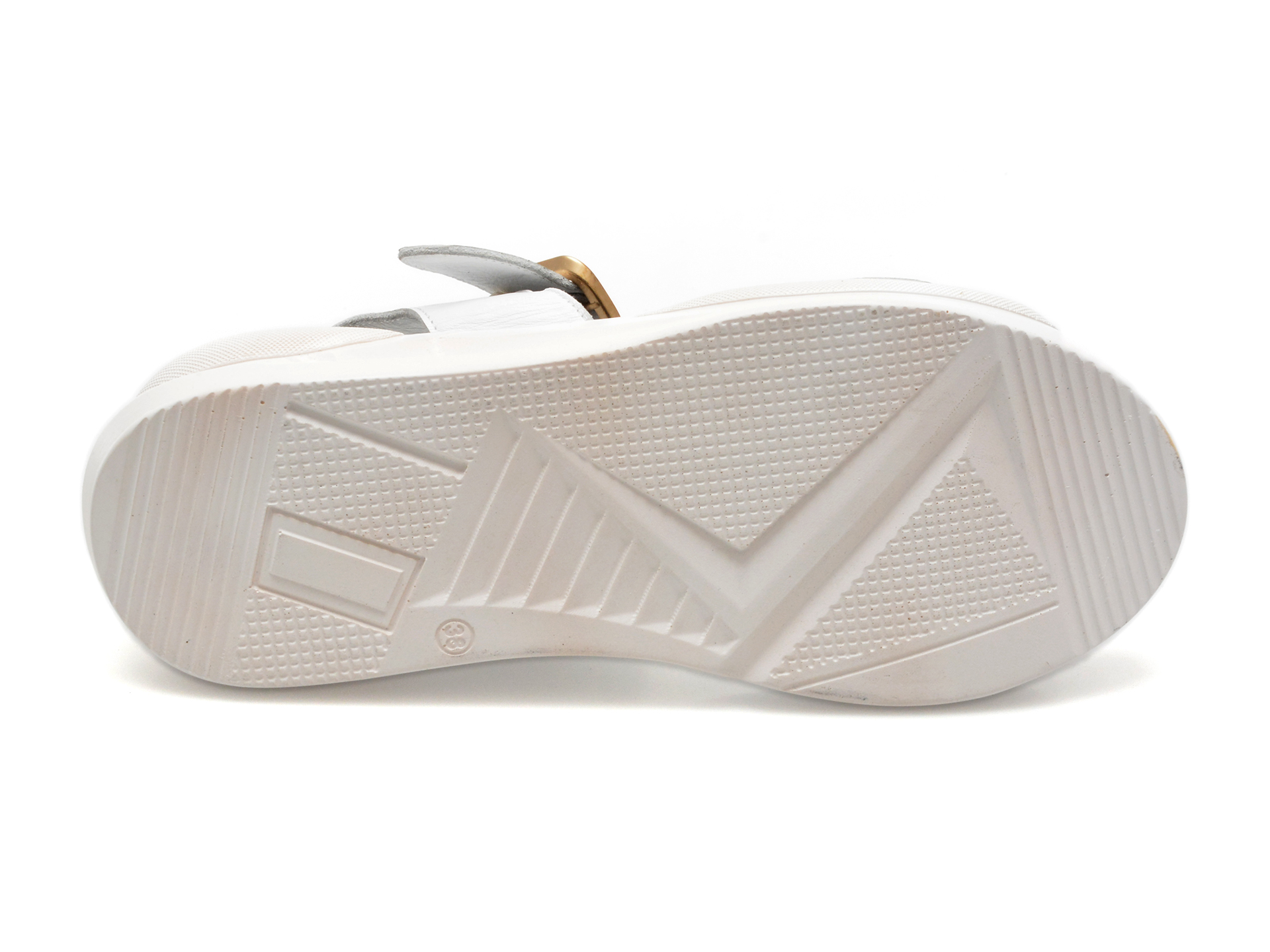Sandale MOLLY BESSA albe, 5252, din piele naturala