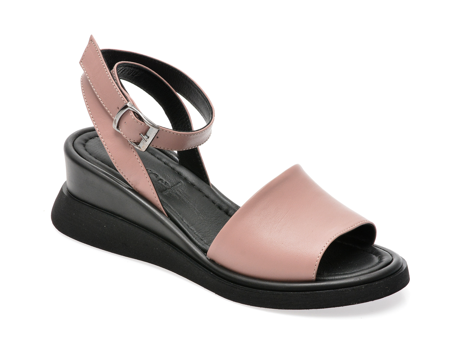 Sandale OSHADE roz, 22291, din piele naturala /femei/sandale imagine noua
