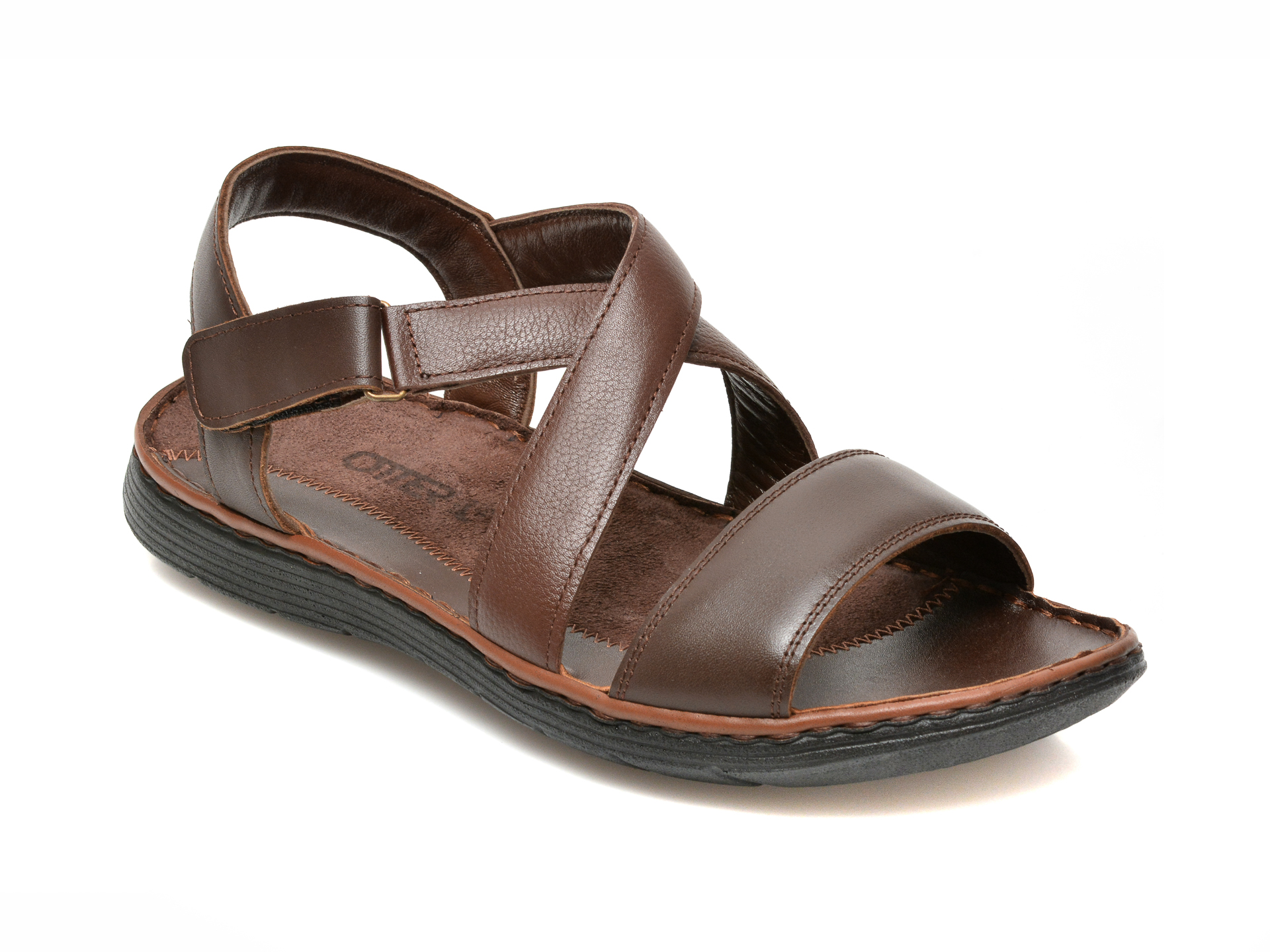 Sandale OTTER maro, 14204, din piele naturala /barbati/sandale