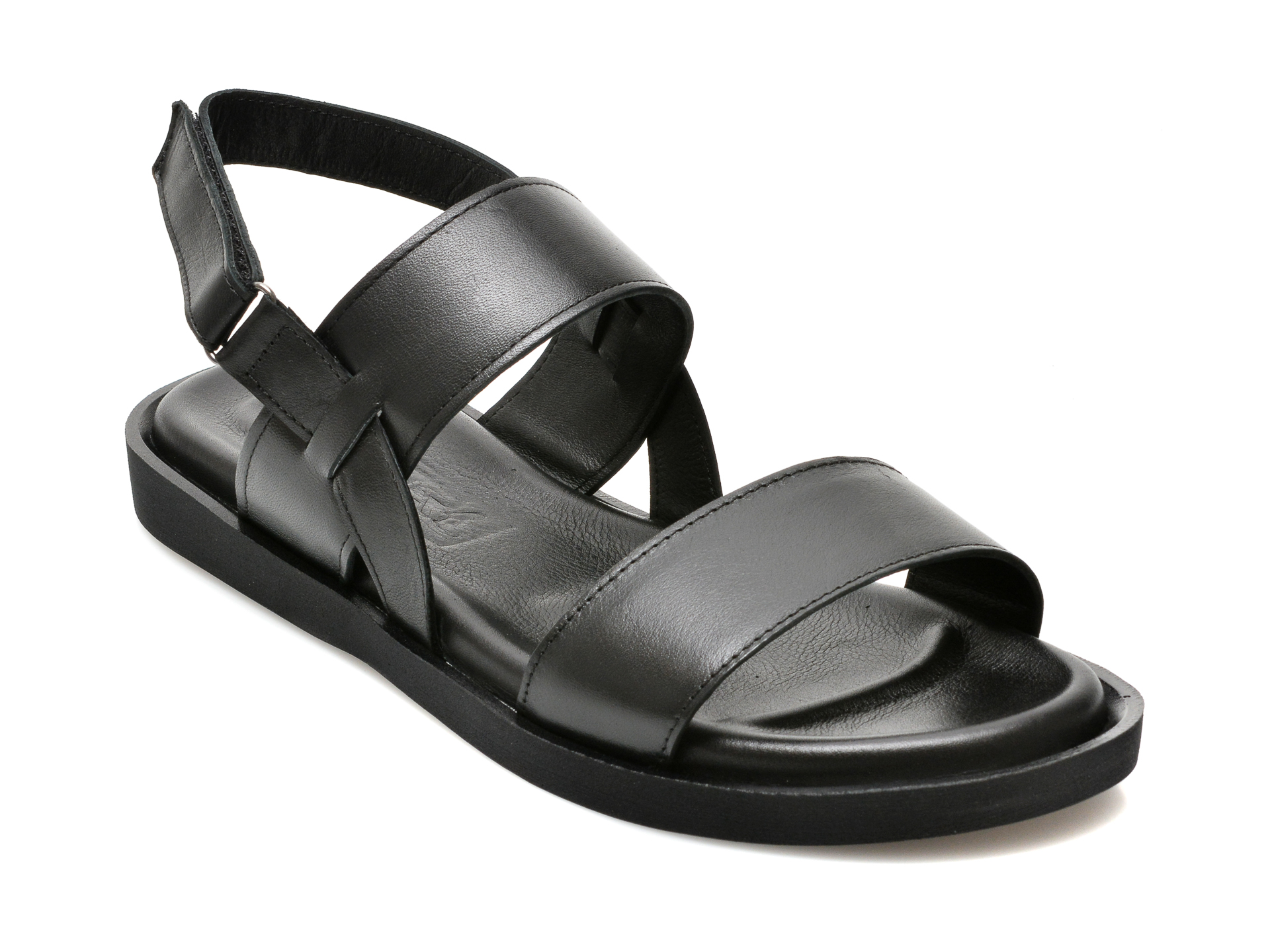 Sandale OTTER negre, 108, din piele naturala /barbati/sandale